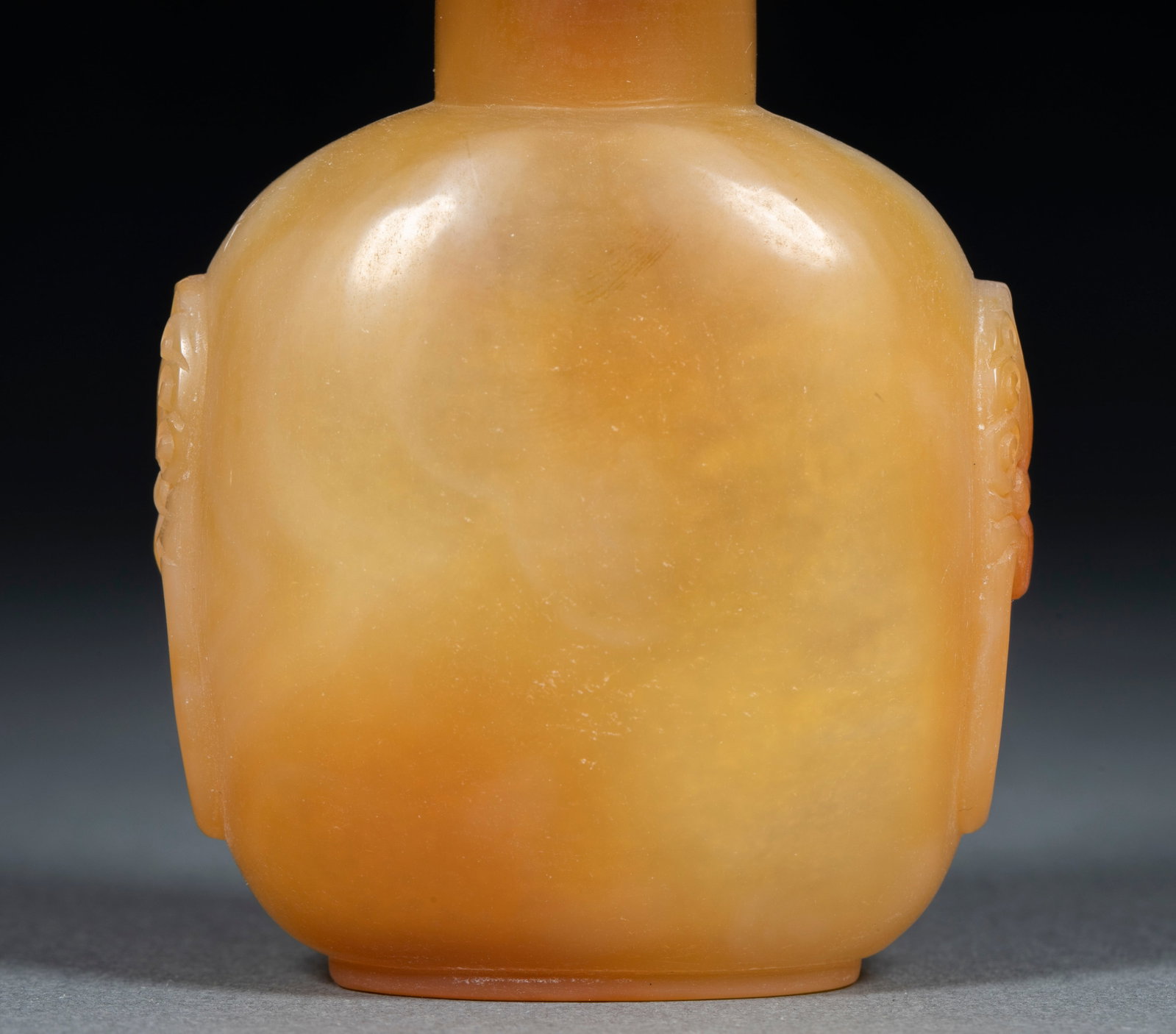Agate animal ear snuff bottle - 3