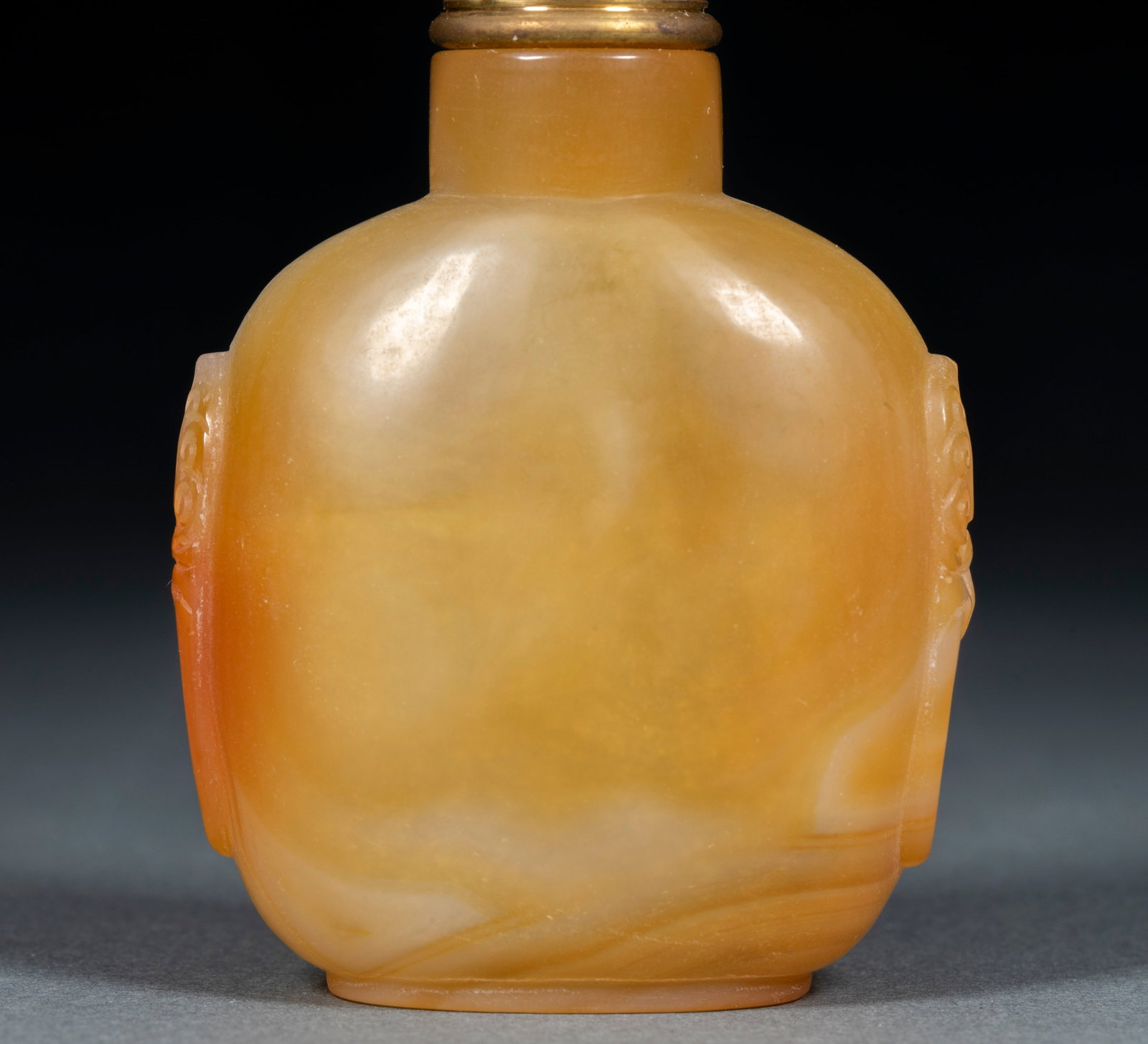 Agate animal ear snuff bottle - 7