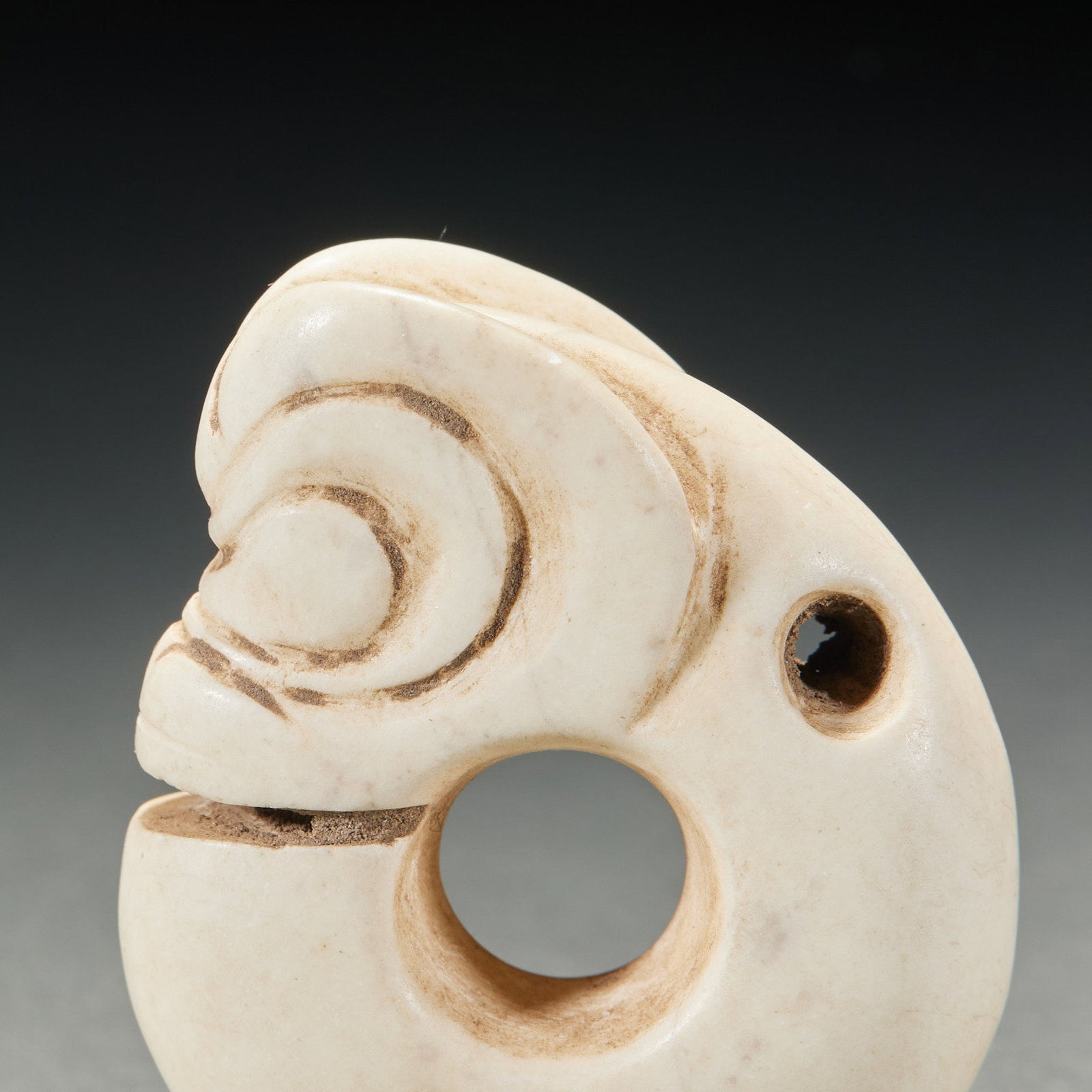 Chicken bone white jade pig dragon - 5