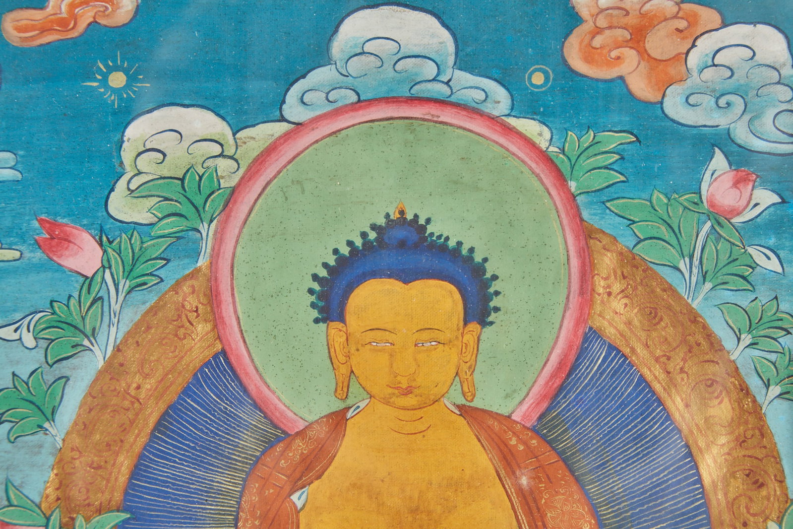 Pharmacist Buddha Thangka frame - 2