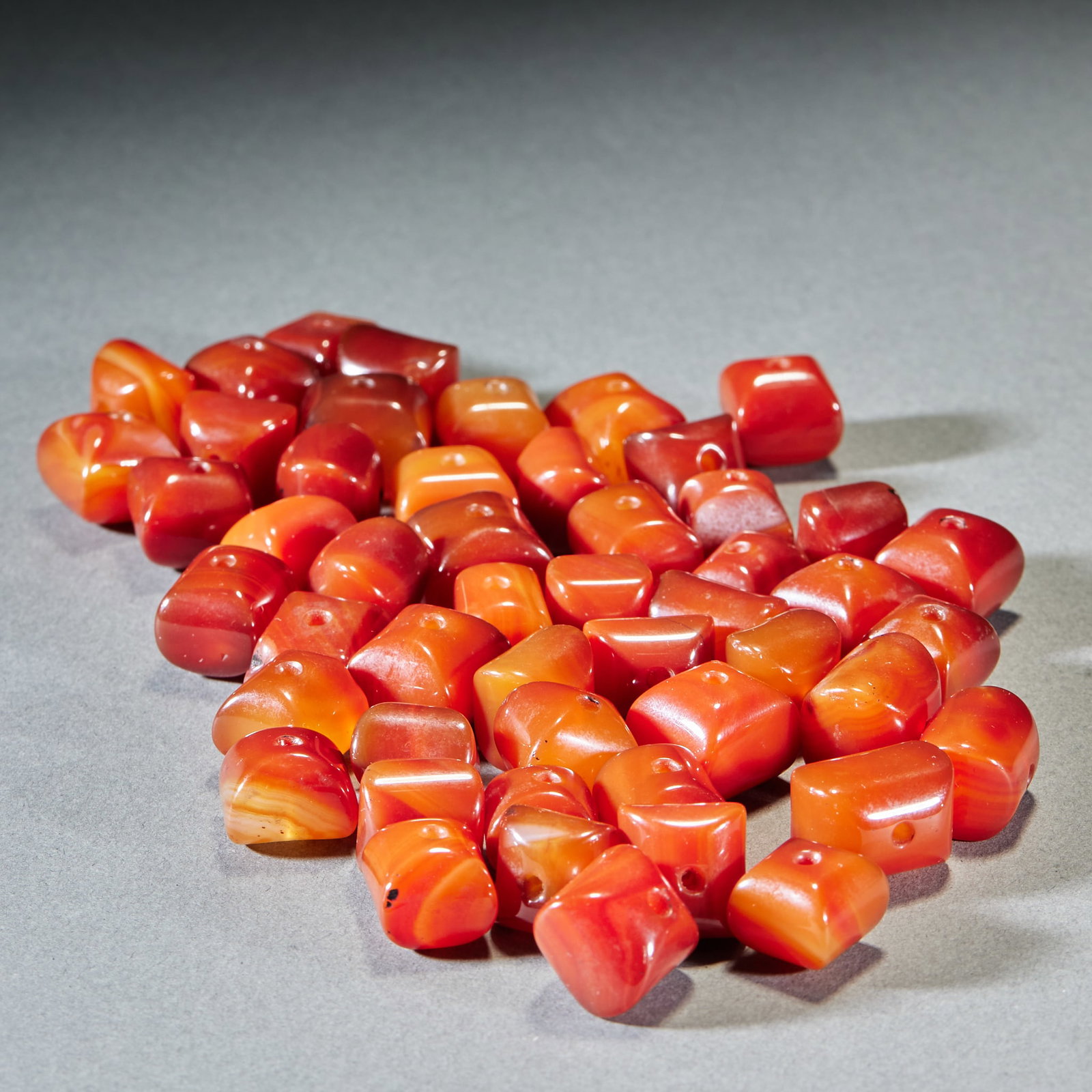 50 agate square beads - 5