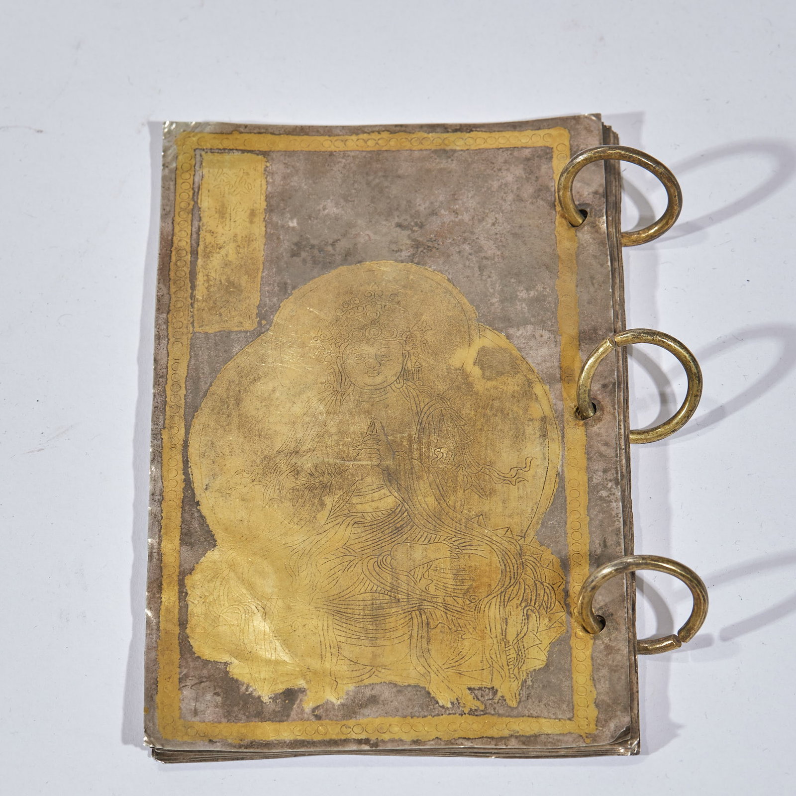 Silver-gilded Buddhist scriptures - 2