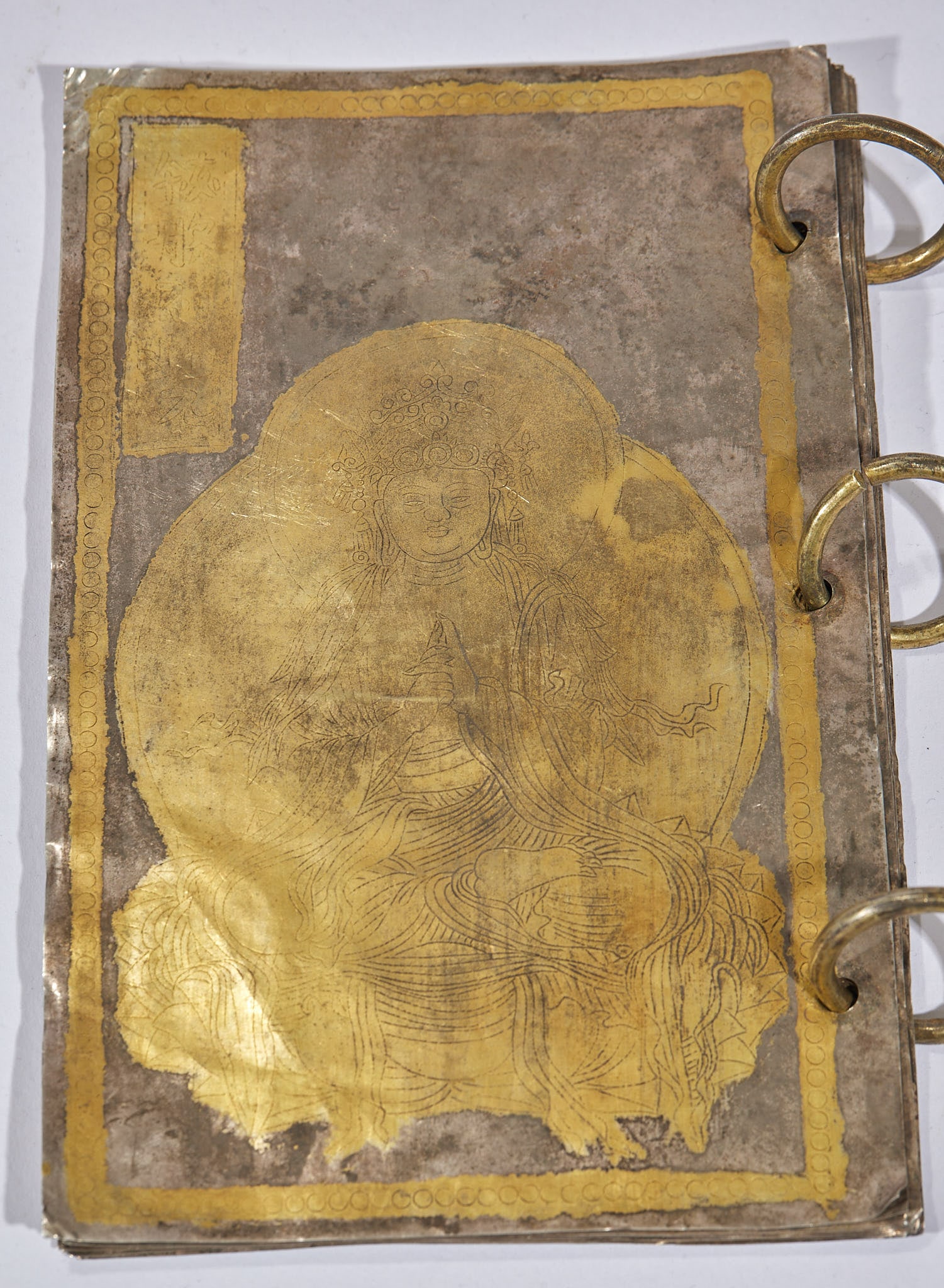 Silver-gilded Buddhist scriptures - 3