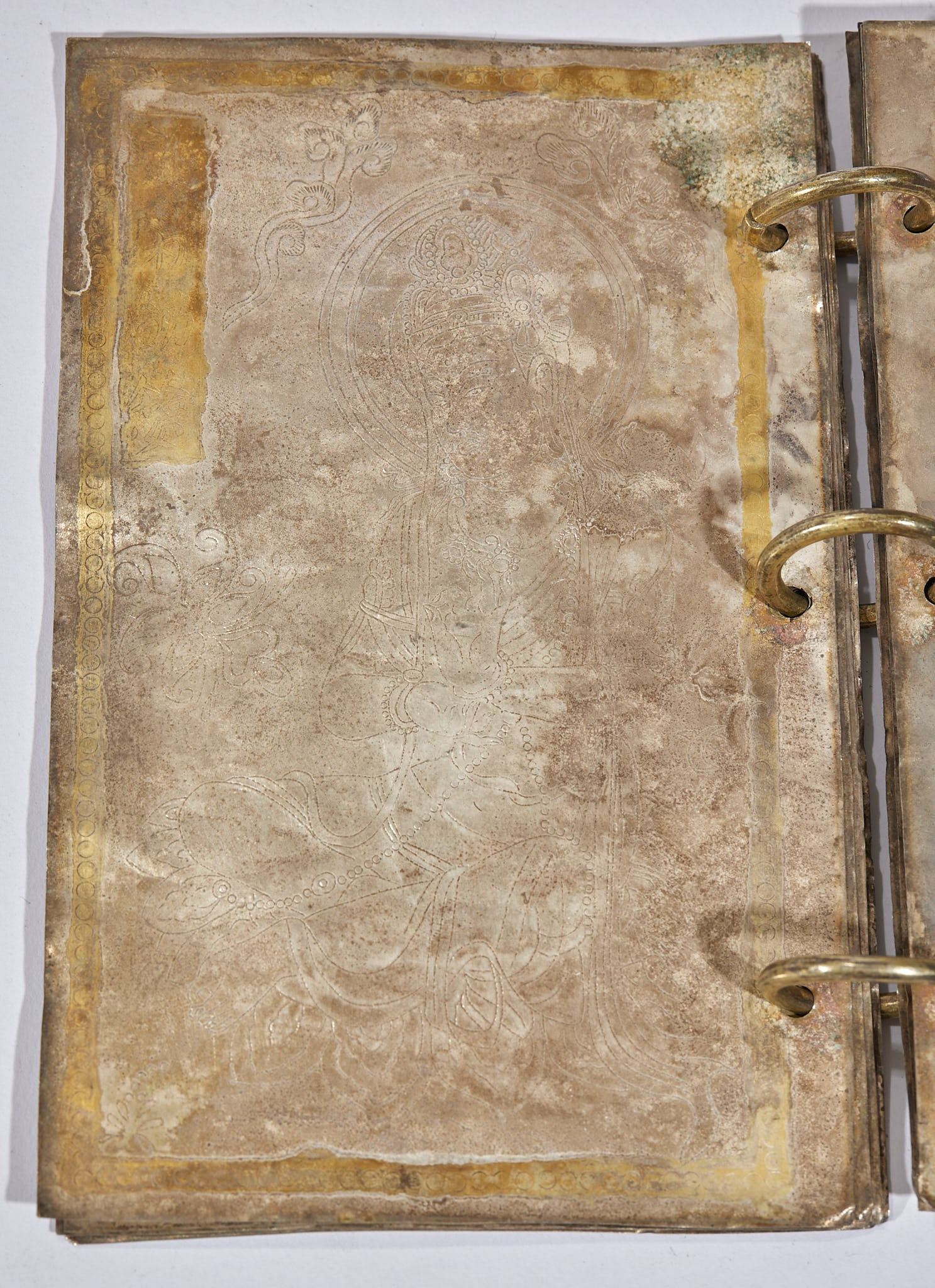 Silver-gilded Buddhist scriptures - 7