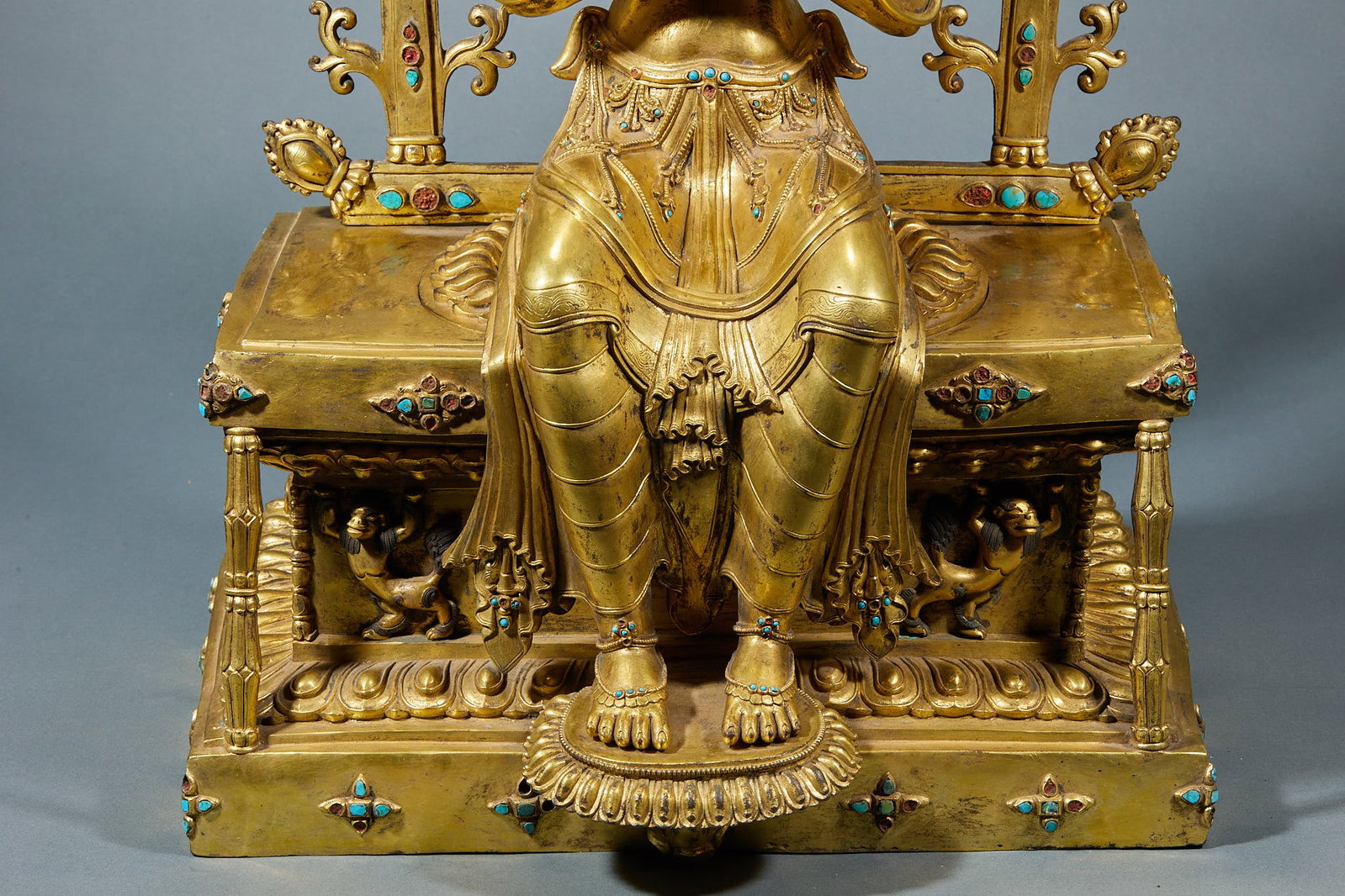 Bronze gilded Tara Statue - 6