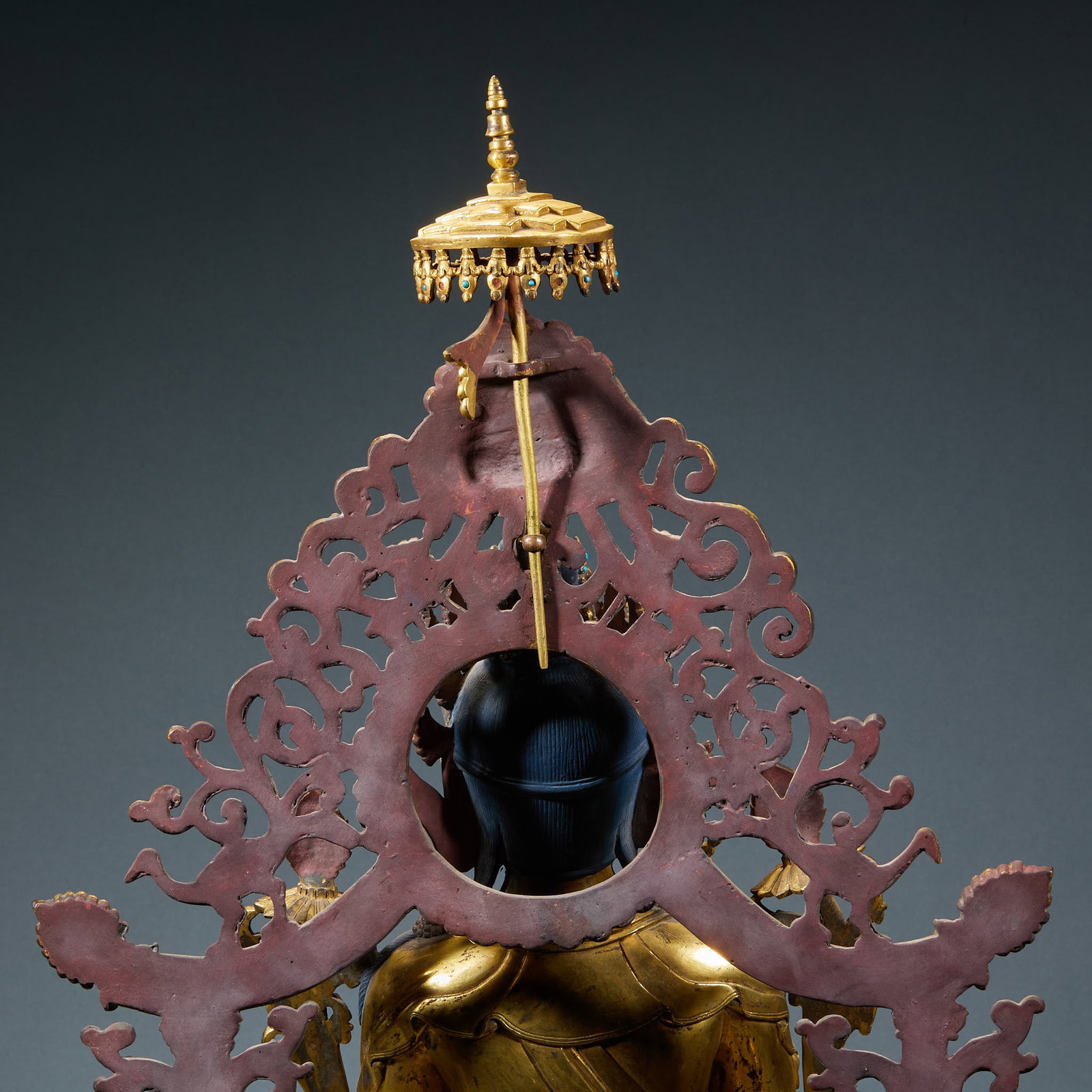 Bronze gilded Tara Statue - 9