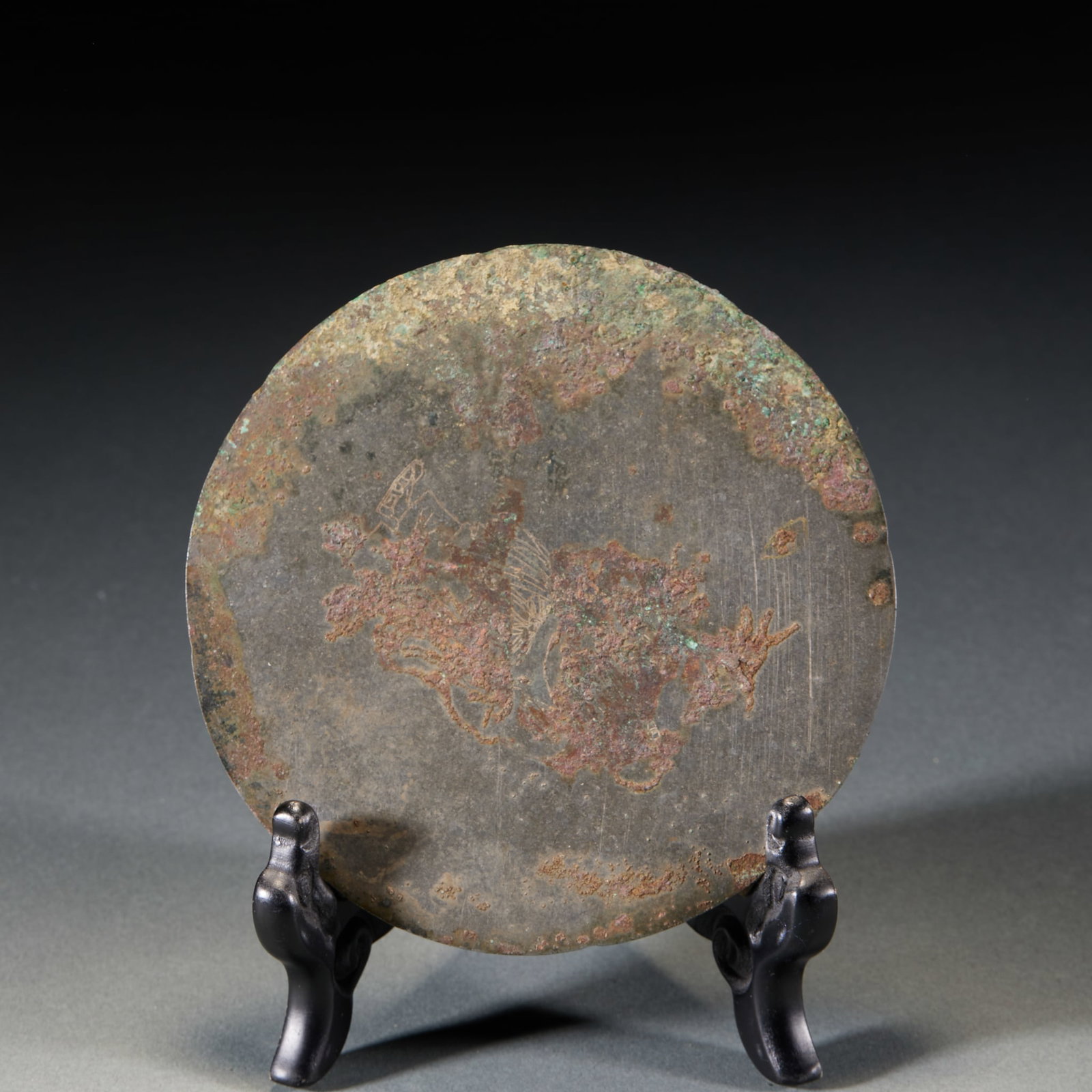 Double phoenix bronze mirror before Ming dynasty - 7