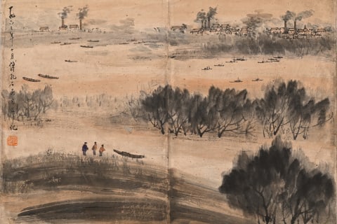 Fu Baoshi landscape album - 6