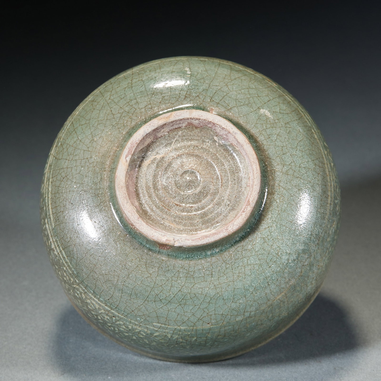 Korean celadon flower pattern bowl - 6