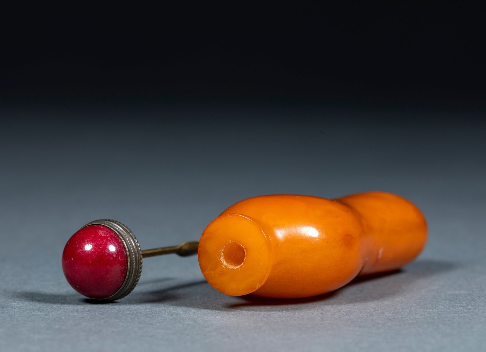 Amber Snuff Bottle - 7
