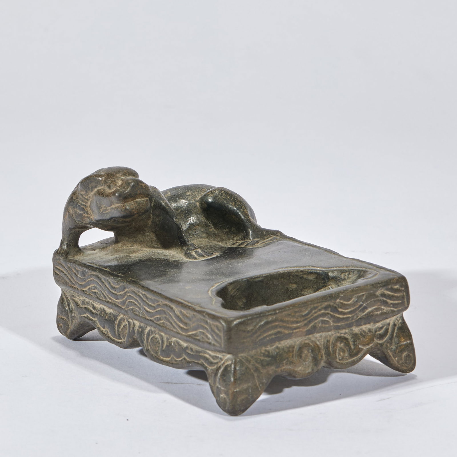 Stone Auspicious-Beast Inkstone - 4