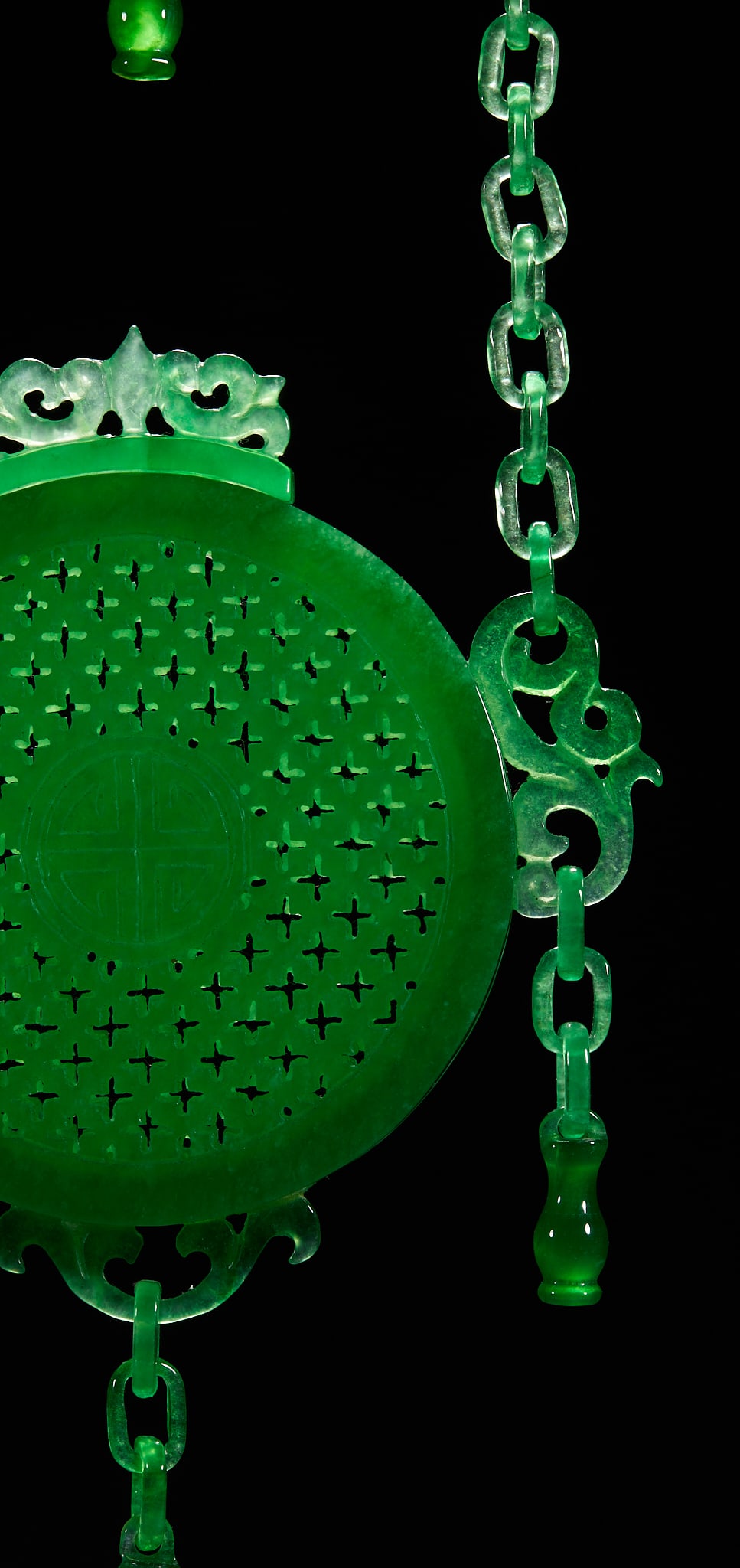 Jadeite Hanging Incense Burner - 7