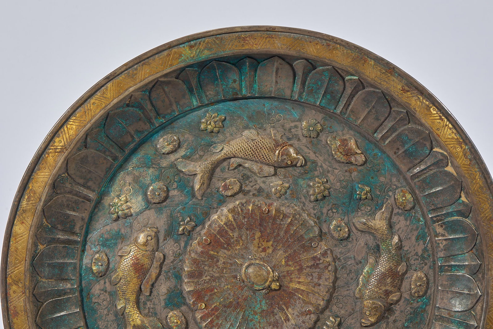 Gilt Silver 'Surplus Year after Year' Display Dish - 2