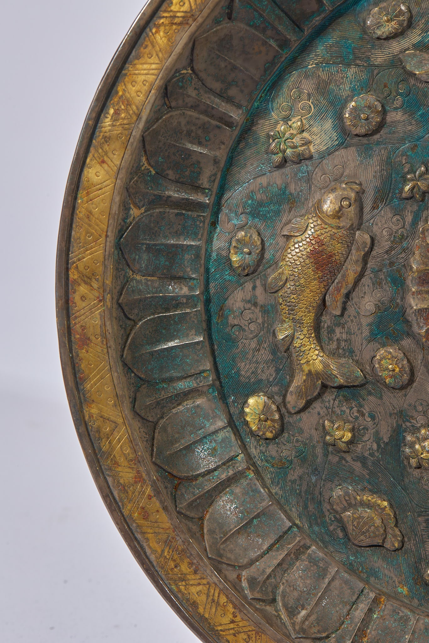 Gilt Silver 'Surplus Year after Year' Display Dish - 5