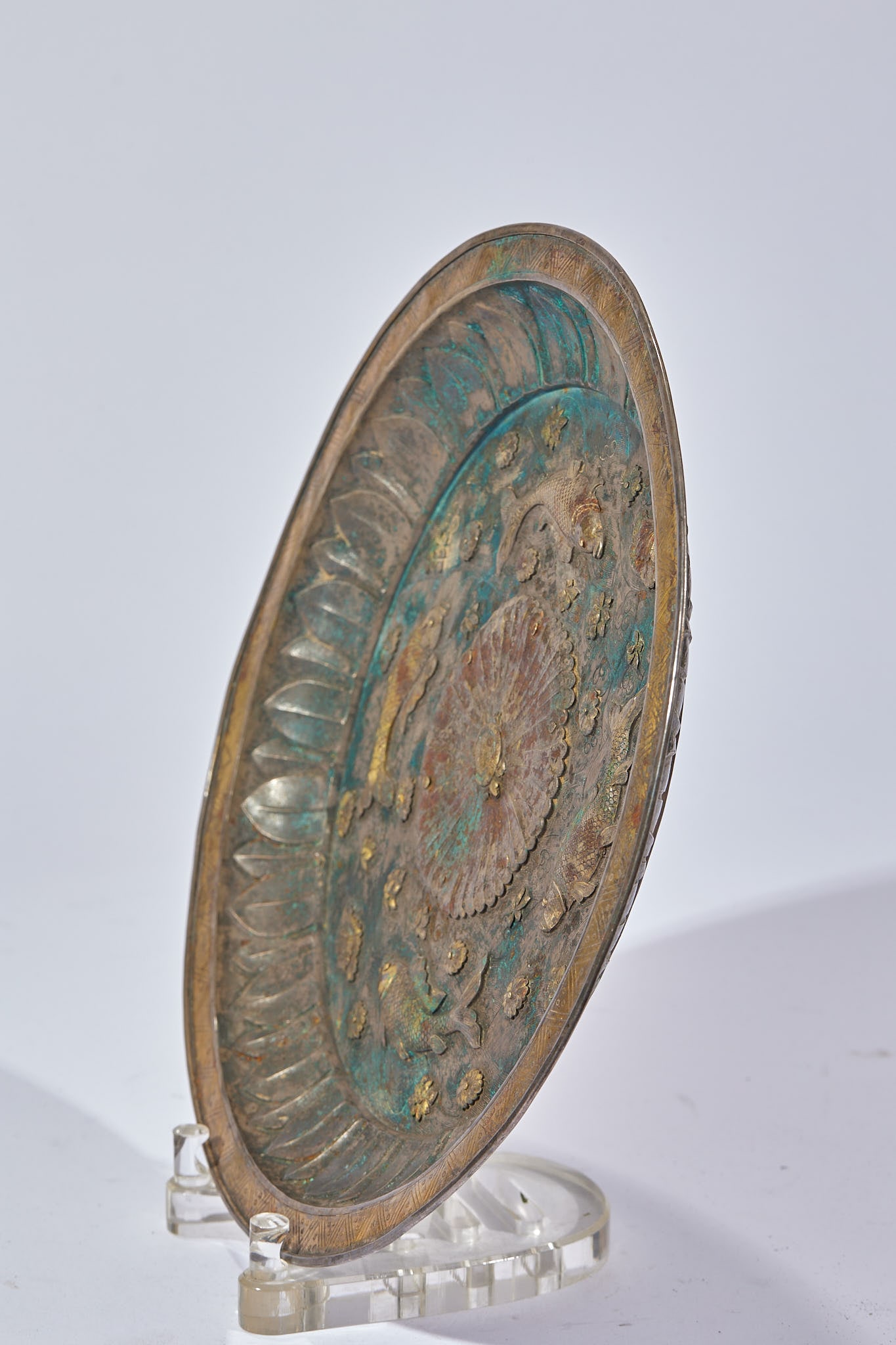 Gilt Silver 'Surplus Year after Year' Display Dish - 6