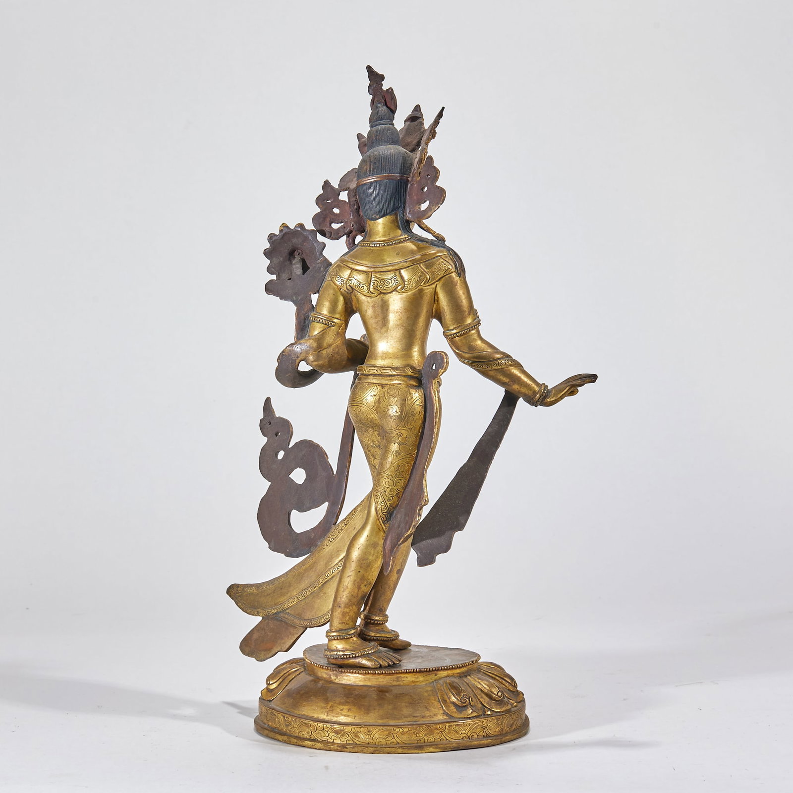 Gilt Copper Tara Statue - 7