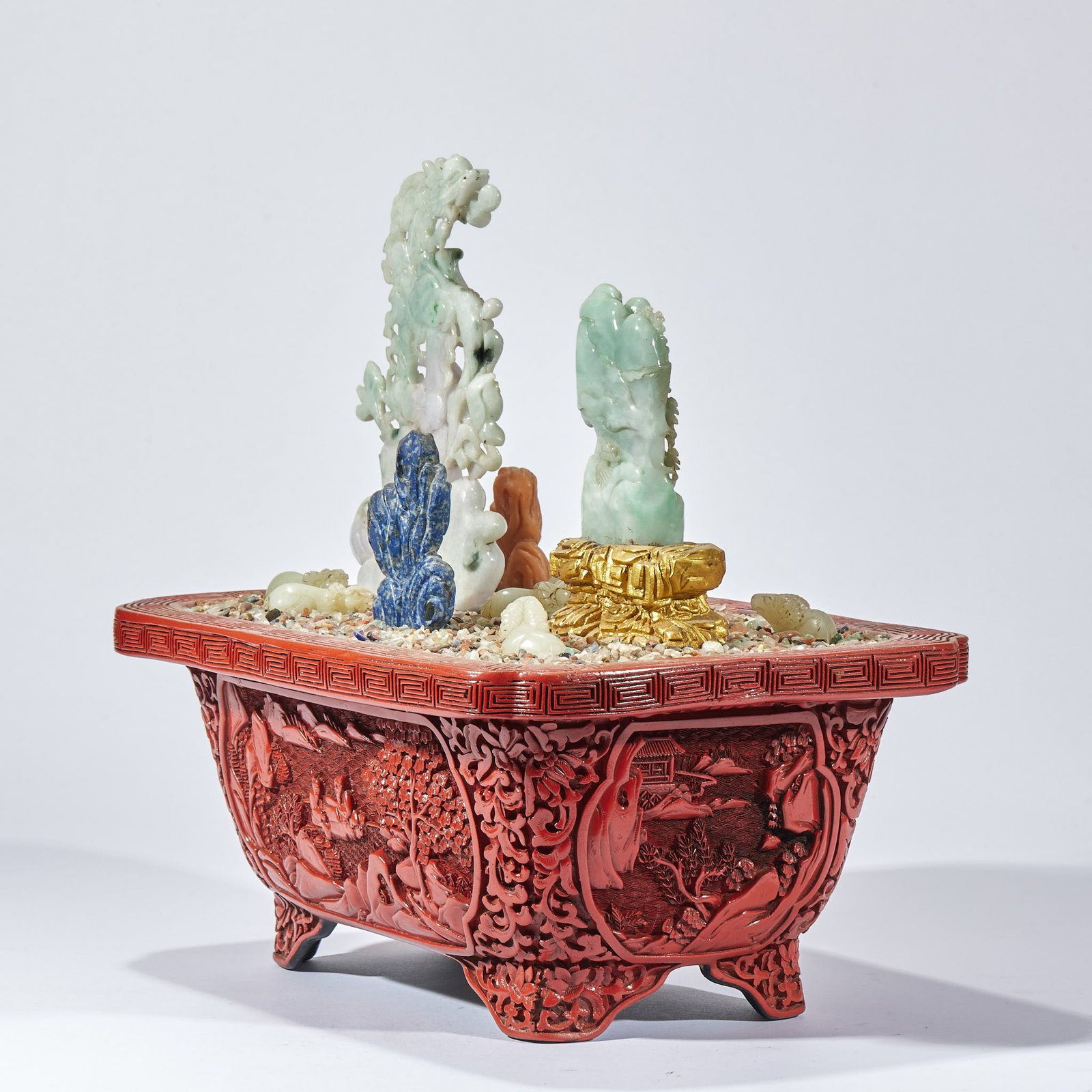 Lacquer Hetian Jade Bonsai - 15