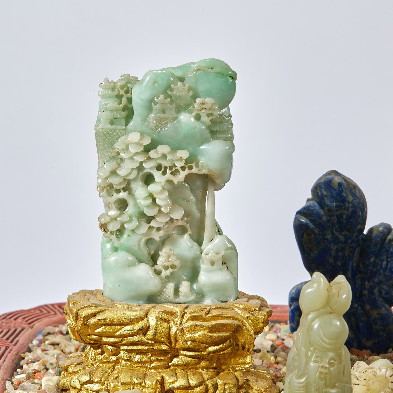 Lacquer Hetian Jade Bonsai - 4