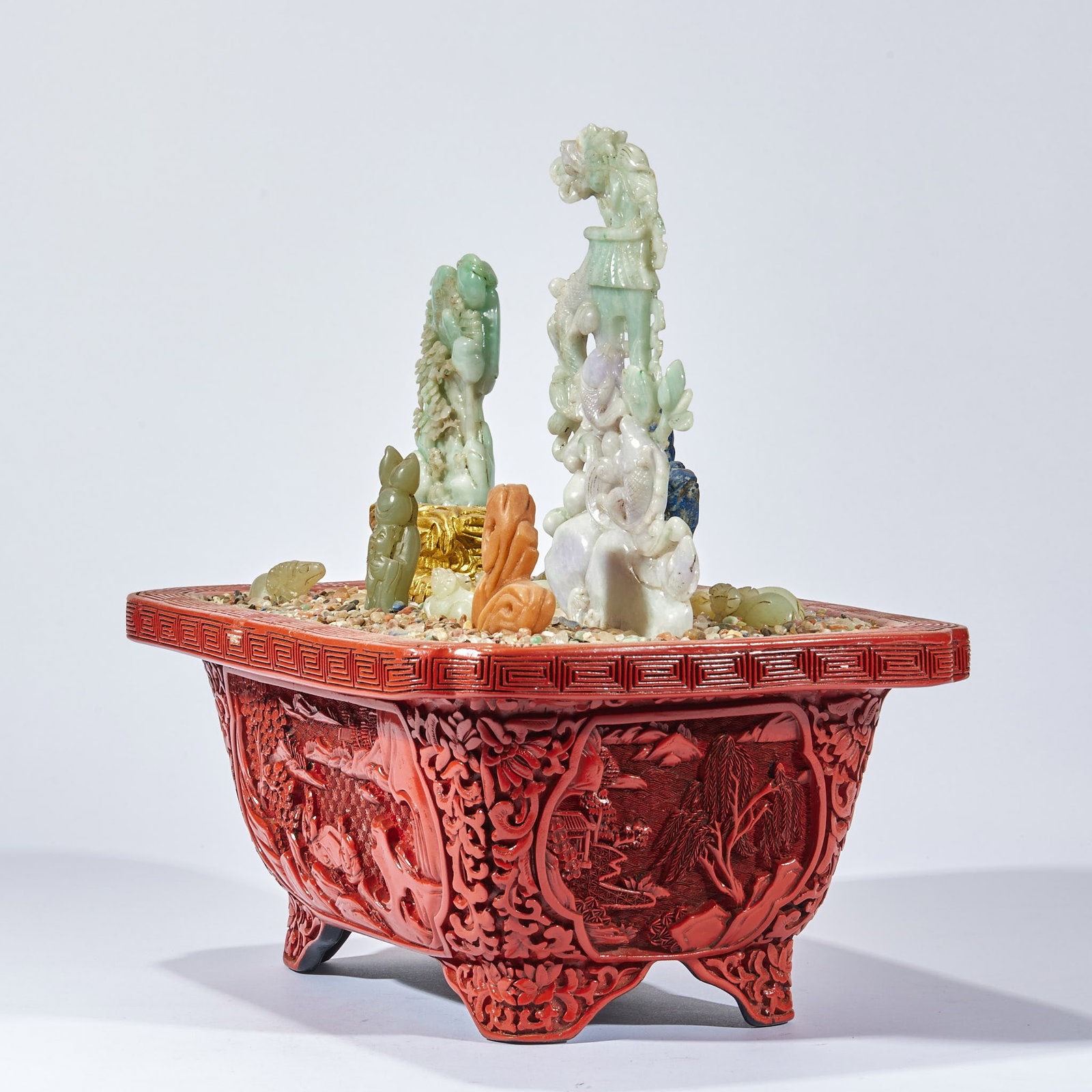 Lacquer Hetian Jade Bonsai - 7