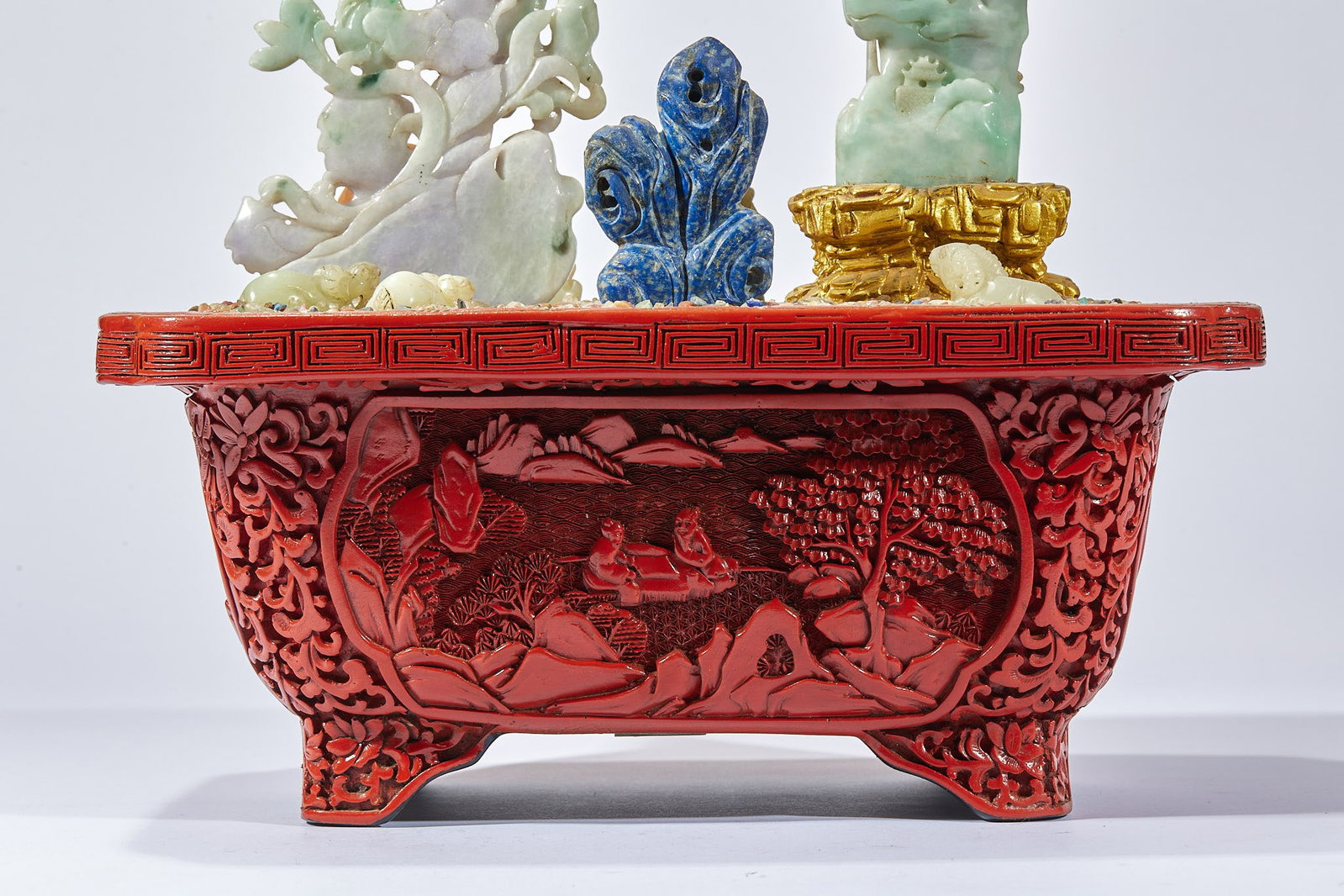 Lacquer Hetian Jade Bonsai - 9