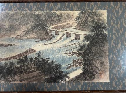 Fu Baoshi Fine Landscape in Frame - 6