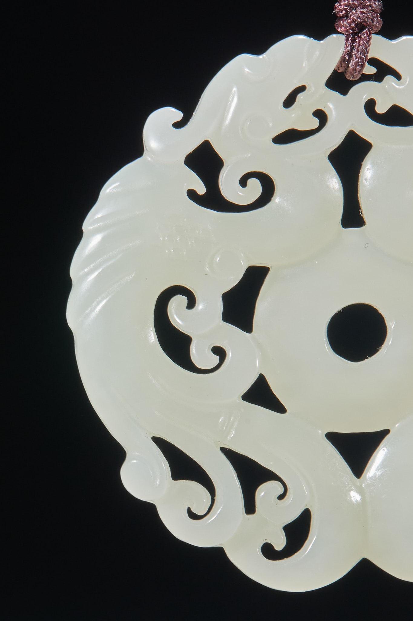 Jade Twin-Phoenix Pendant - 3