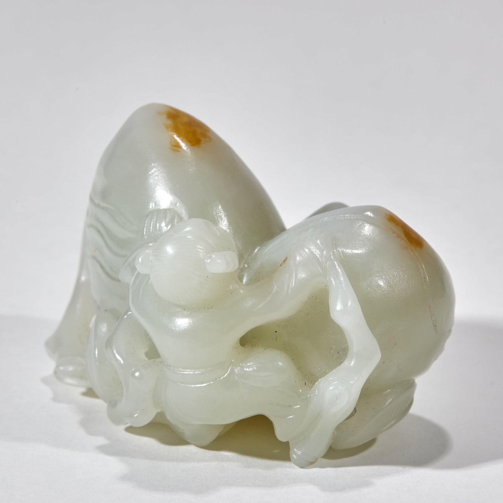 Hetian Jade Immortal Boy Offering Longevity - 7