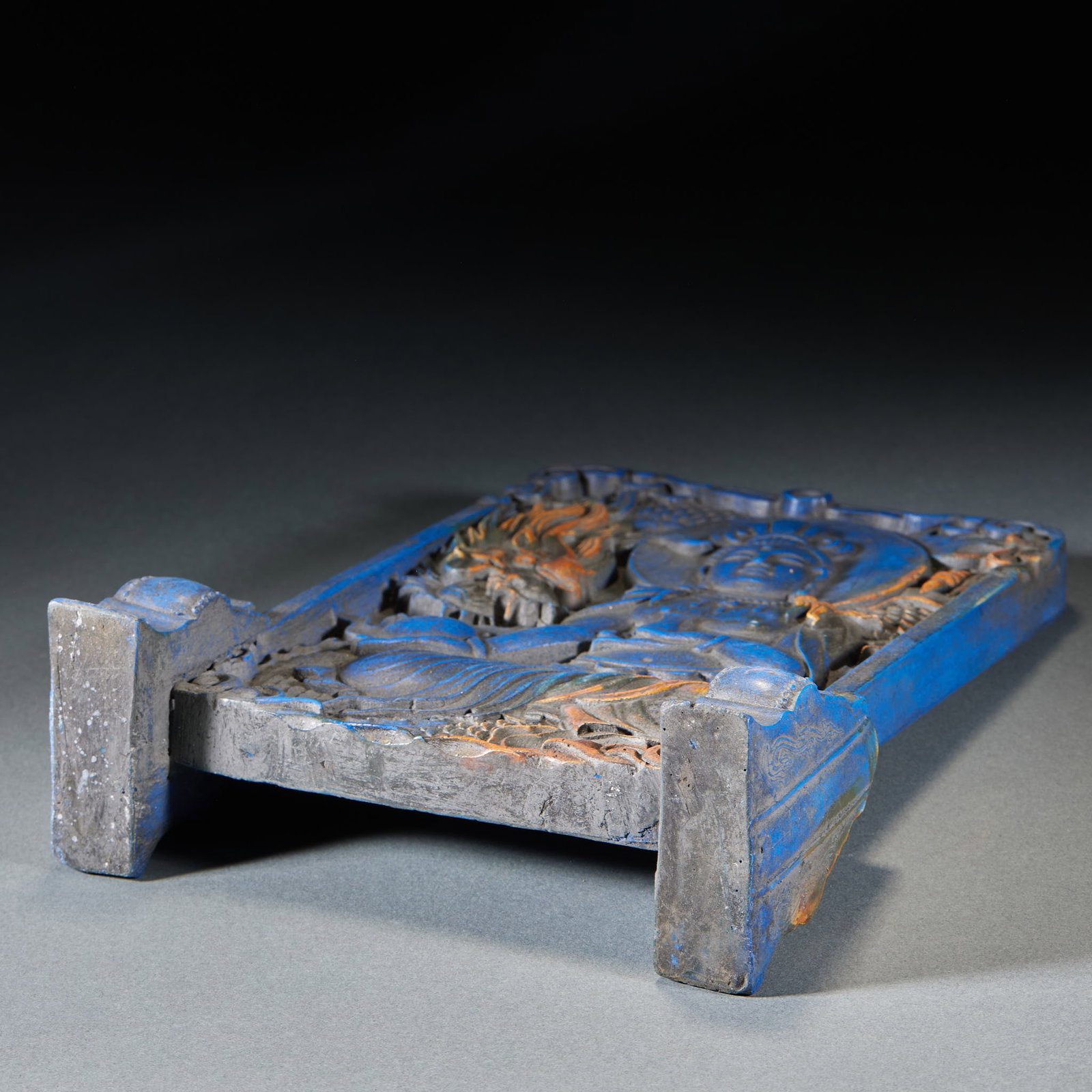 Lapis Lazuli Guanyin Table Screen - 10