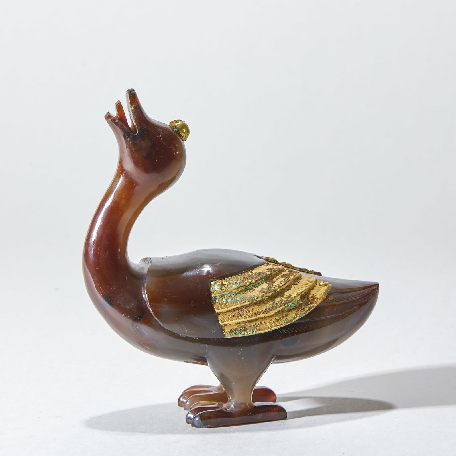 Pre-Ming Agate Duck-Form Ornament - 2