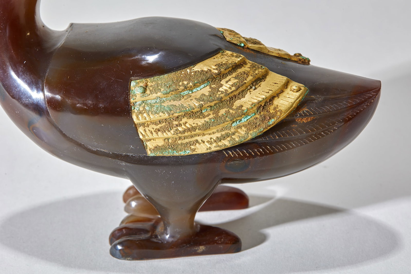 Pre-Ming Agate Duck-Form Ornament - 4