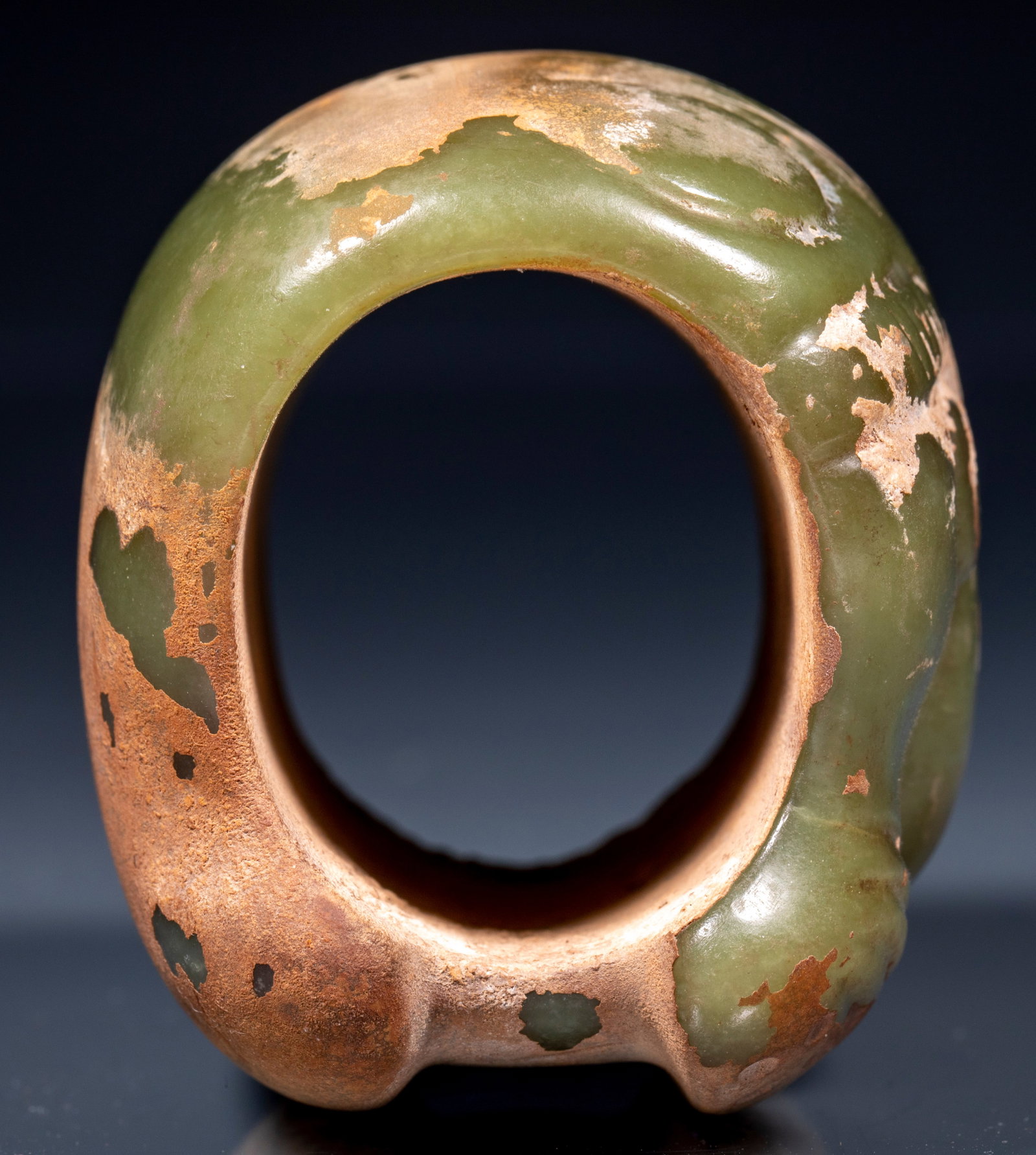 Carved-Tiger Jade Cong - 2