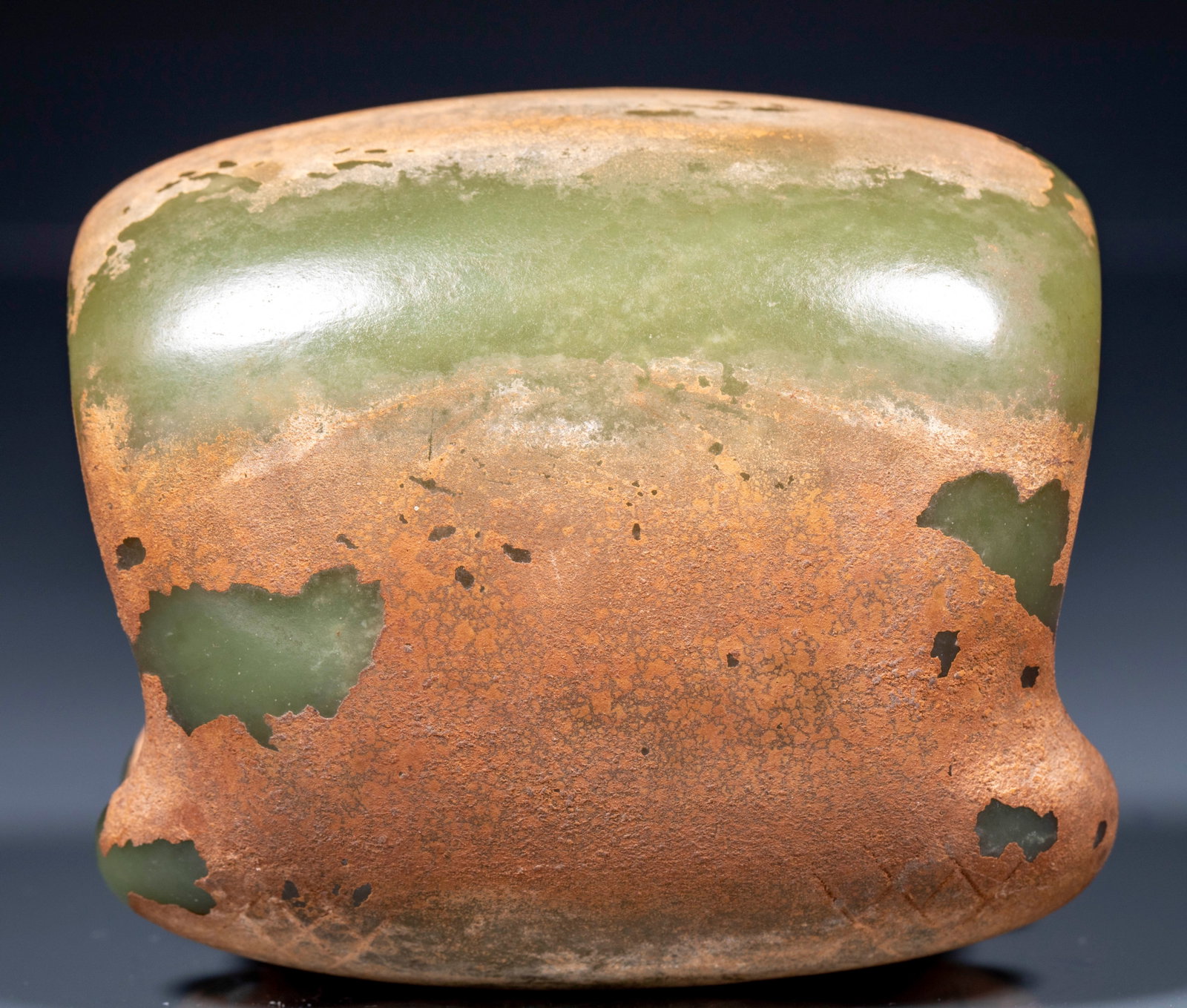 Carved-Tiger Jade Cong - 3