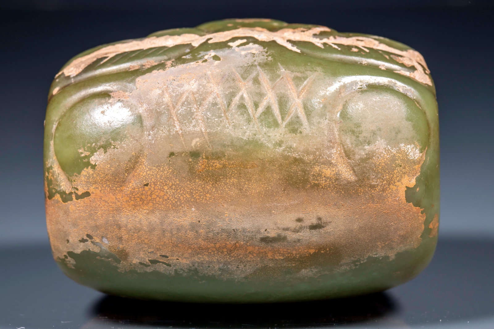 Carved-Tiger Jade Cong - 5