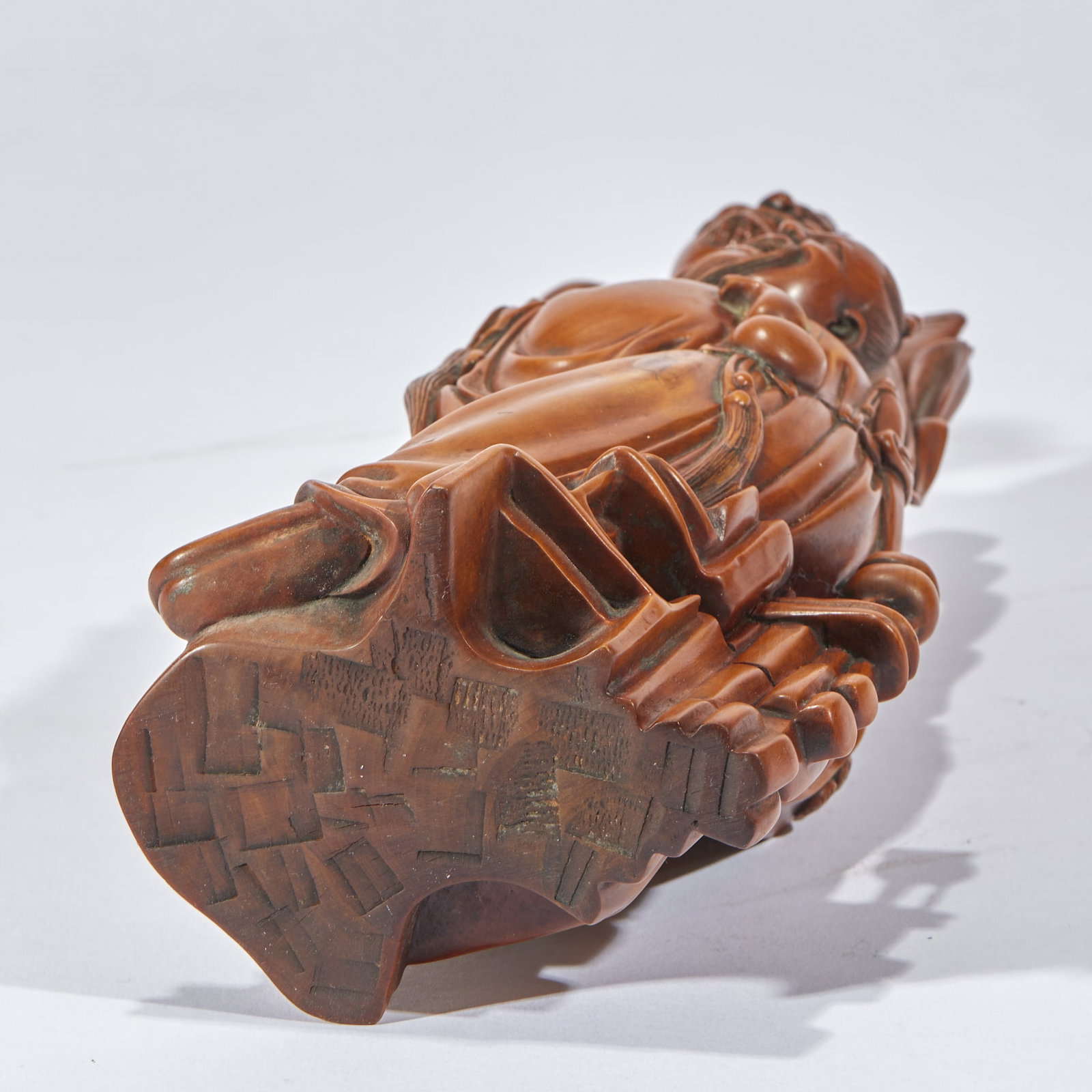 Boxwood Bodhidharma Figure - 10