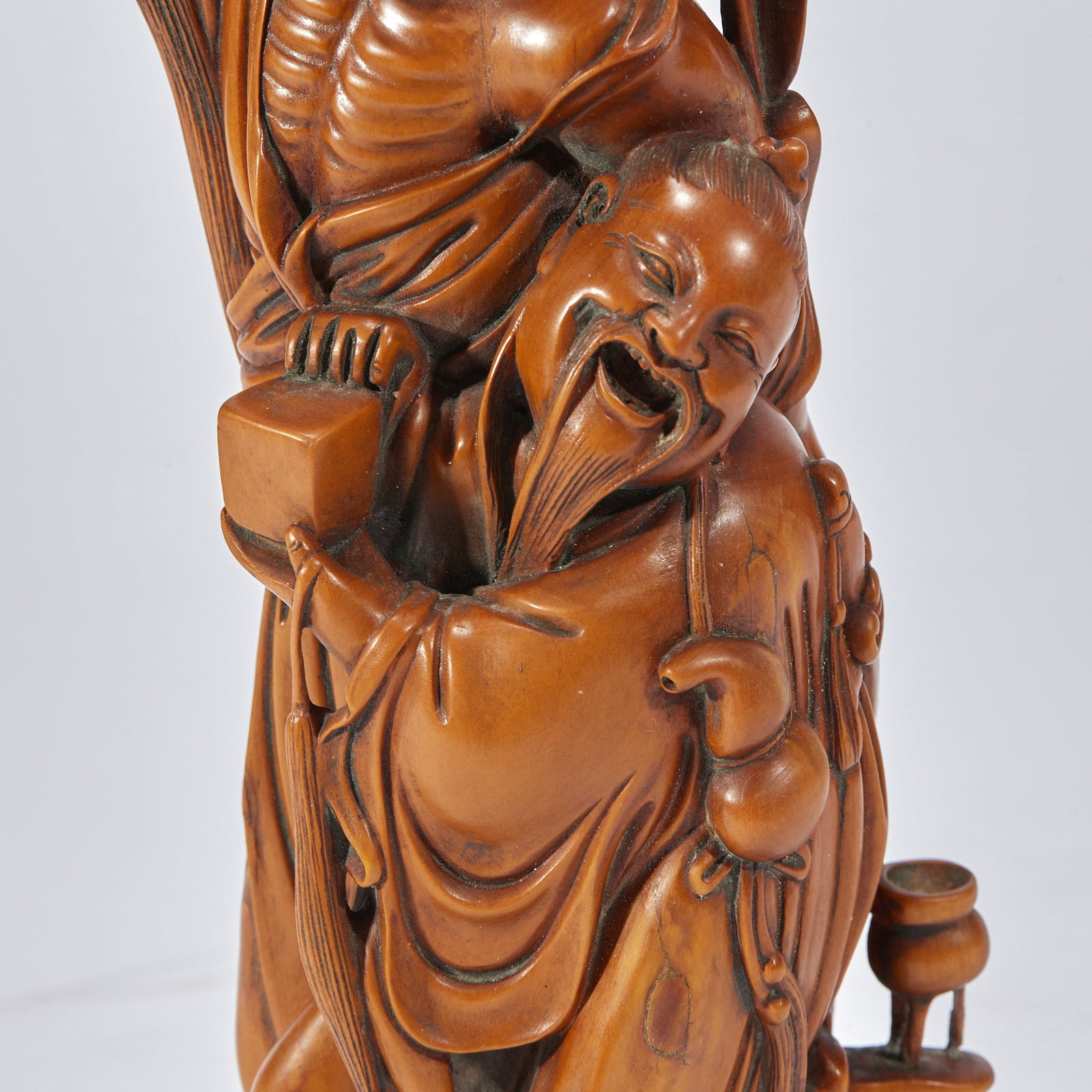 Boxwood Bodhidharma Figure - 3