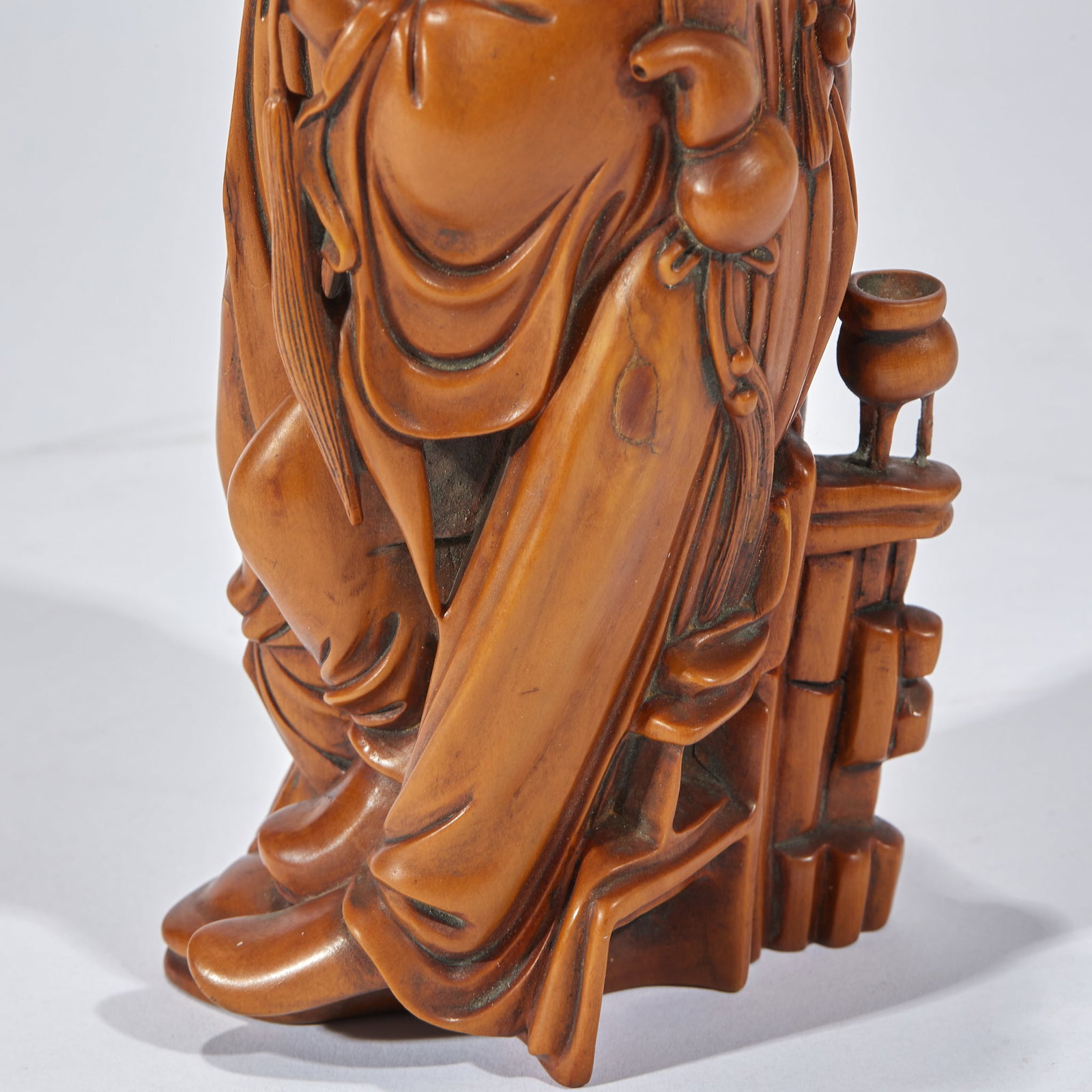 Boxwood Bodhidharma Figure - 4