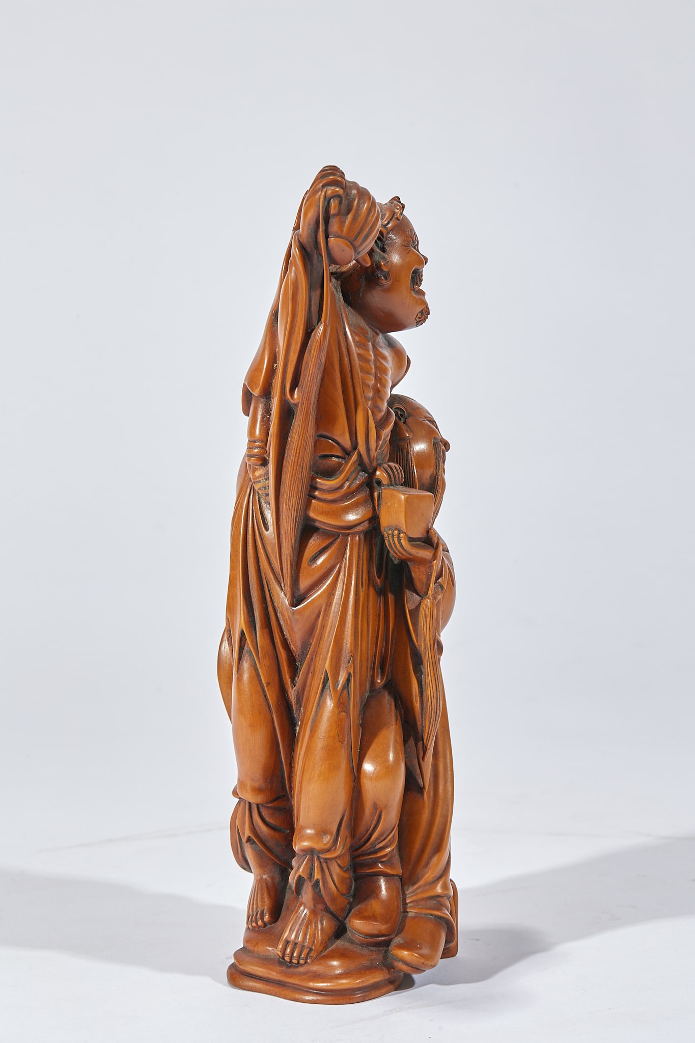 Boxwood Bodhidharma Figure - 5