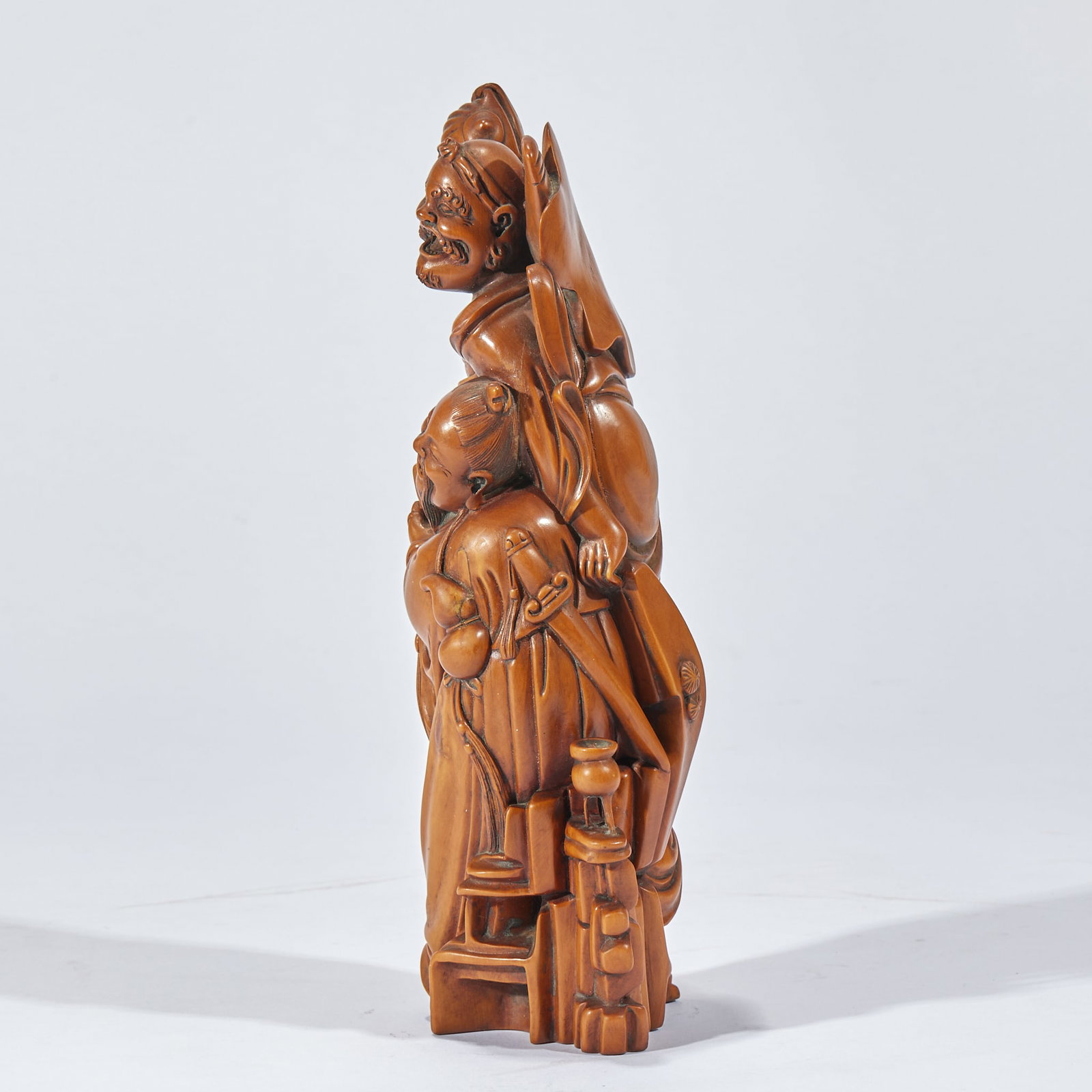 Boxwood Bodhidharma Figure - 7