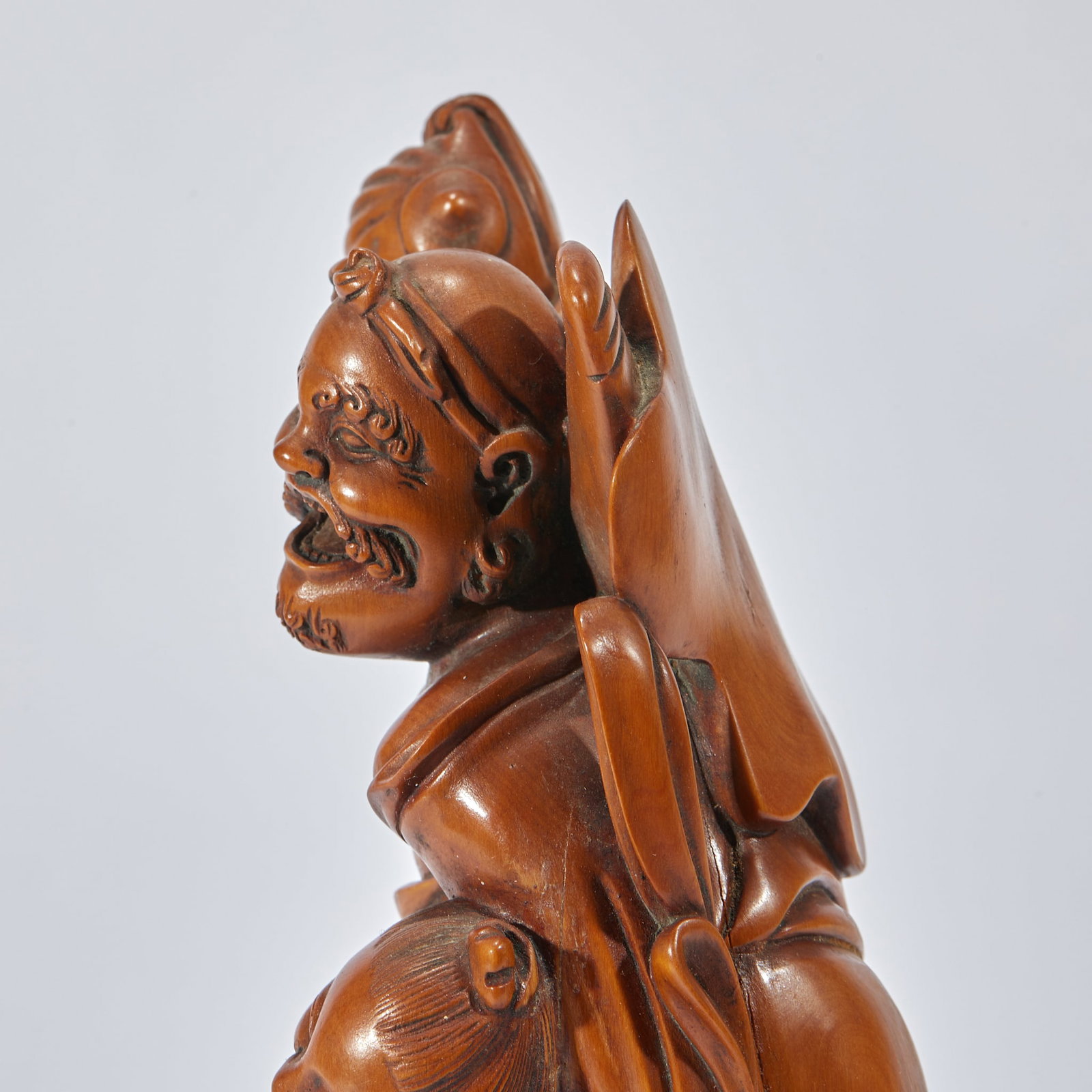 Boxwood Bodhidharma Figure - 8