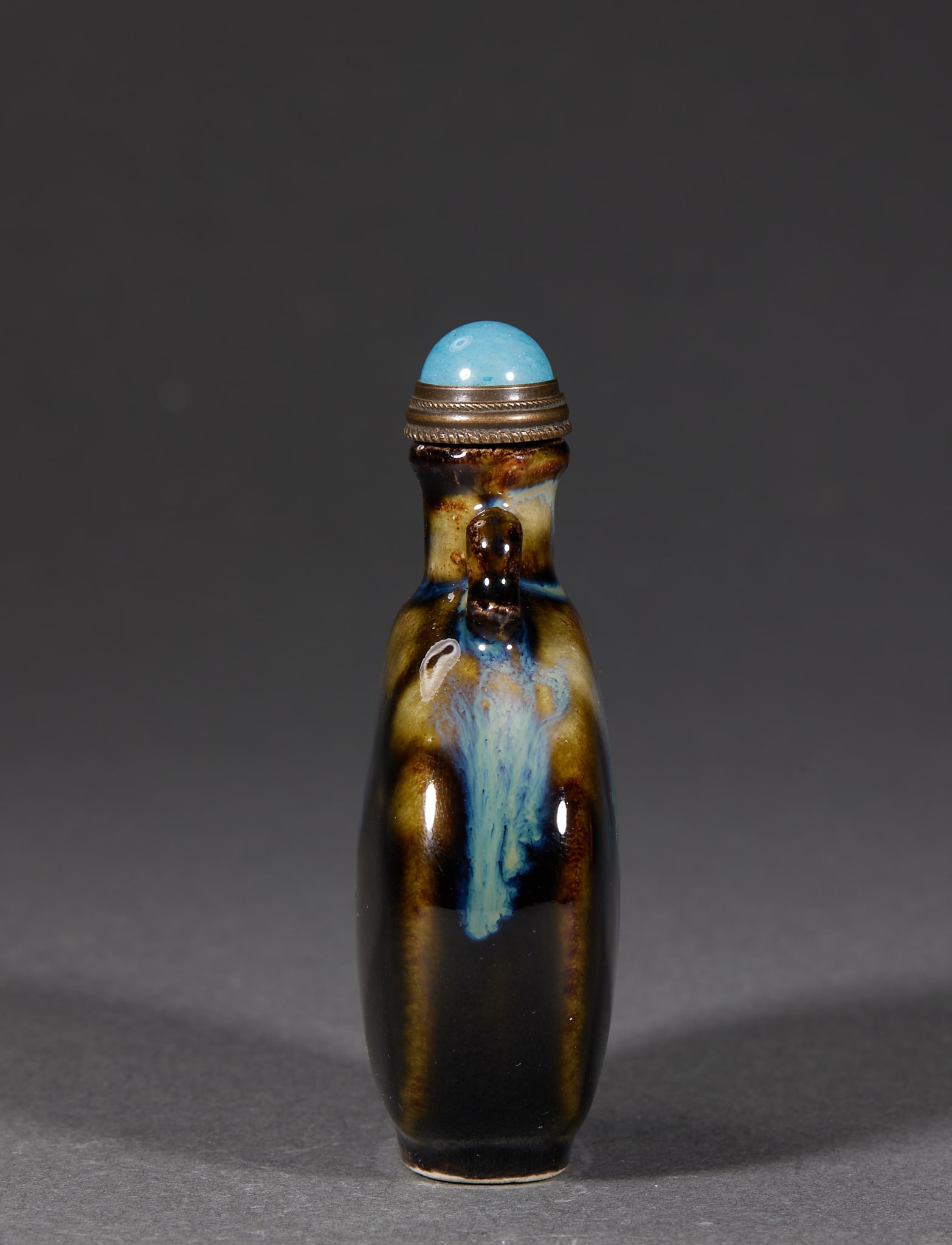 Qing Transmutation-Glaze Snuff Bottle - 2