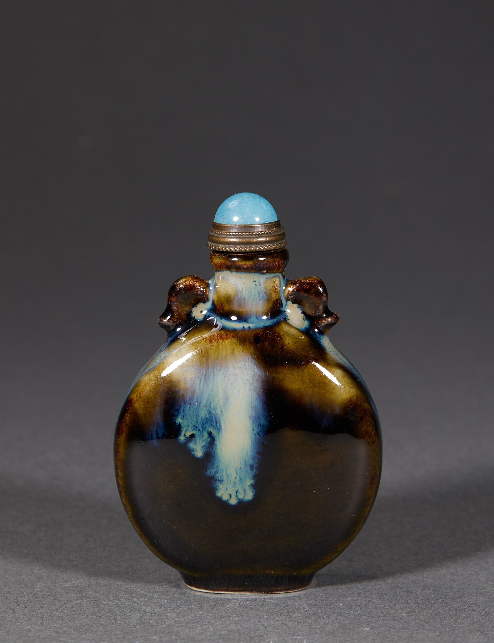 Qing Transmutation-Glaze Snuff Bottle - 3