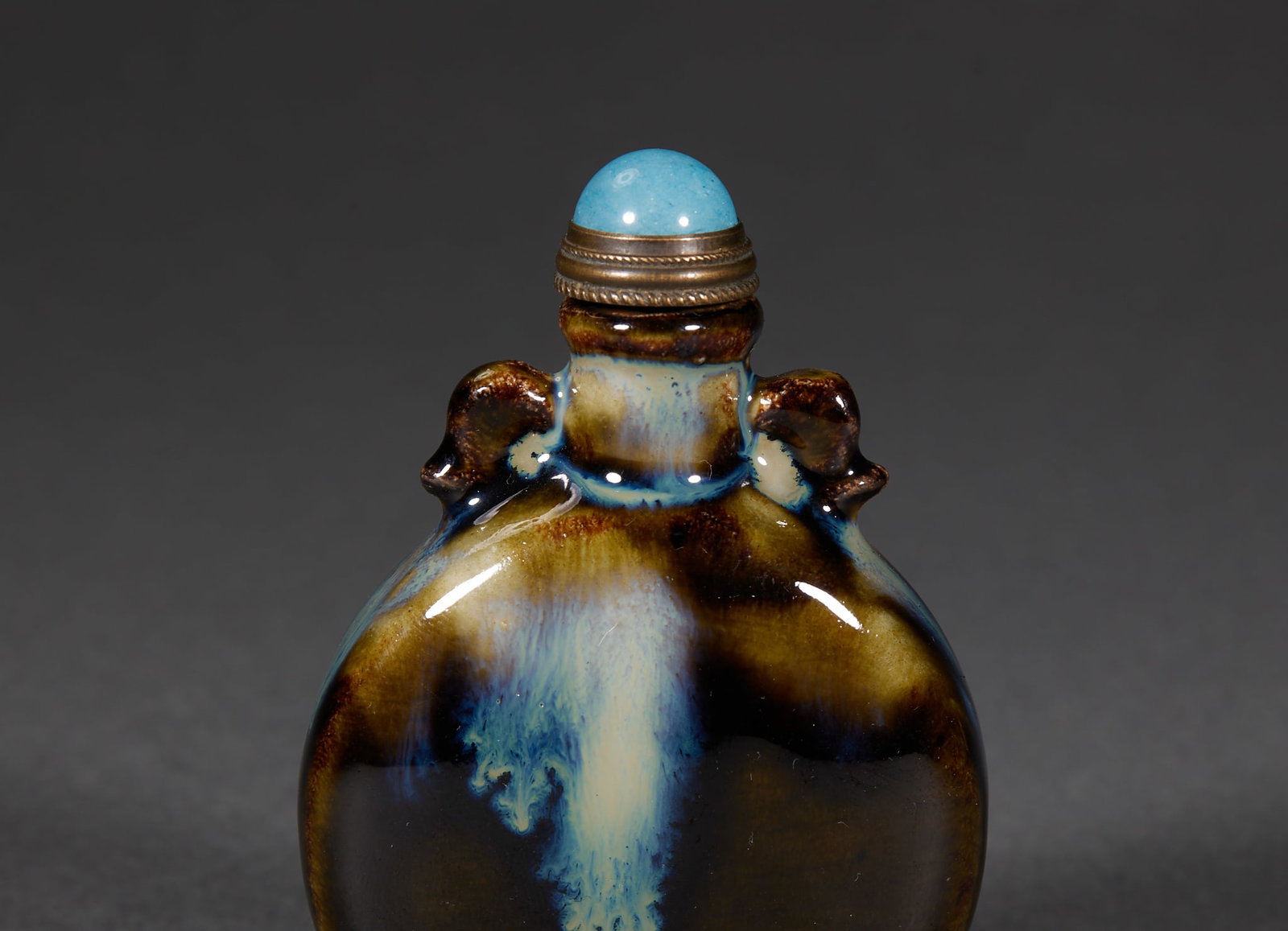 Qing Transmutation-Glaze Snuff Bottle - 4