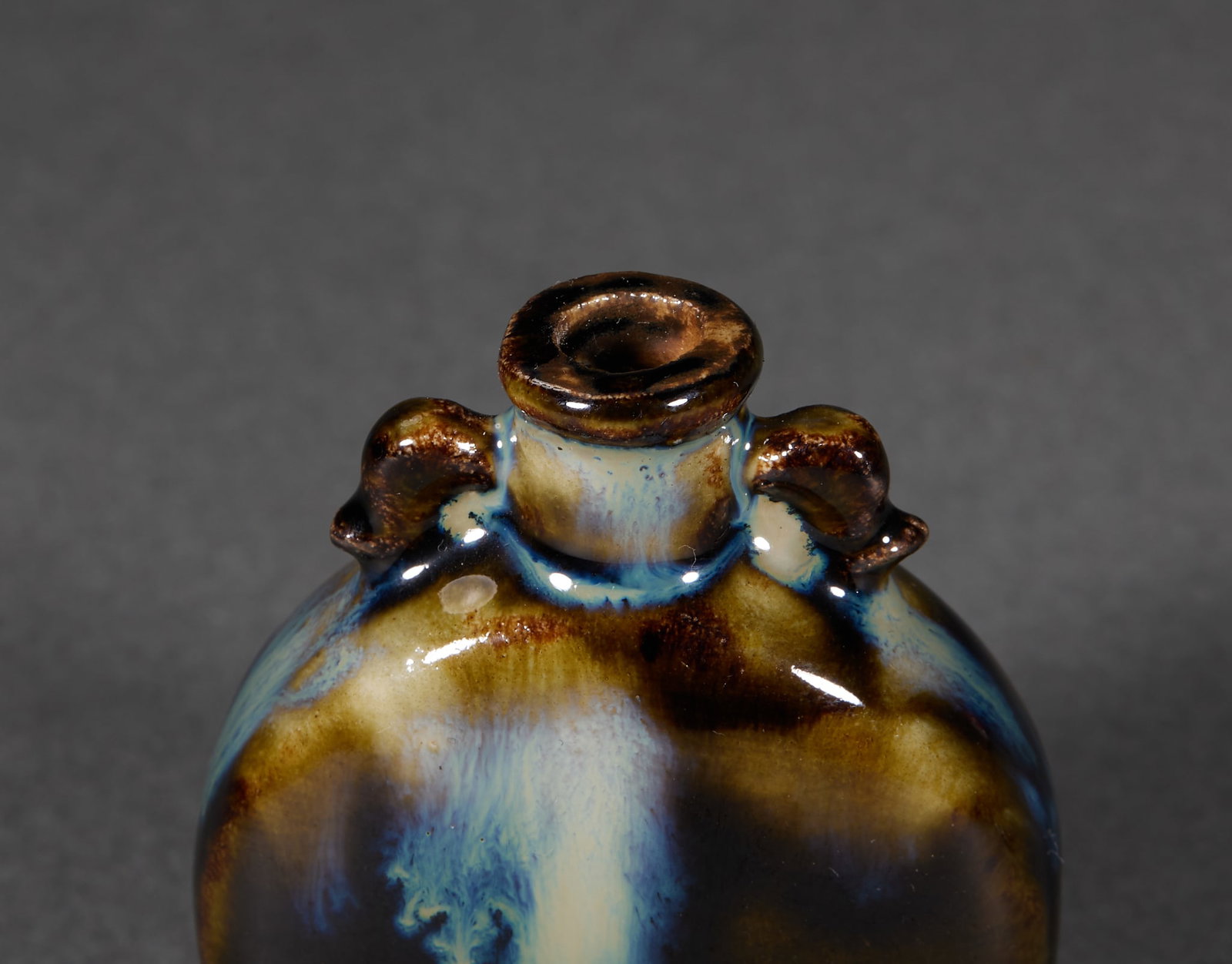Qing Transmutation-Glaze Snuff Bottle - 6