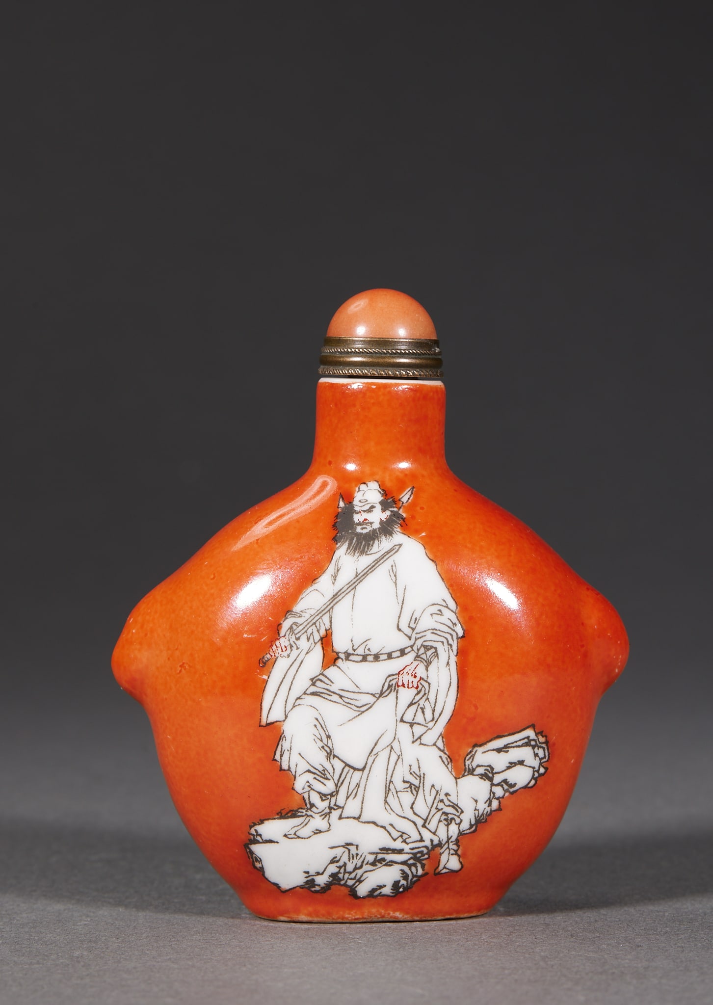 Qing Zhong Kui Snuff Bottle - 2