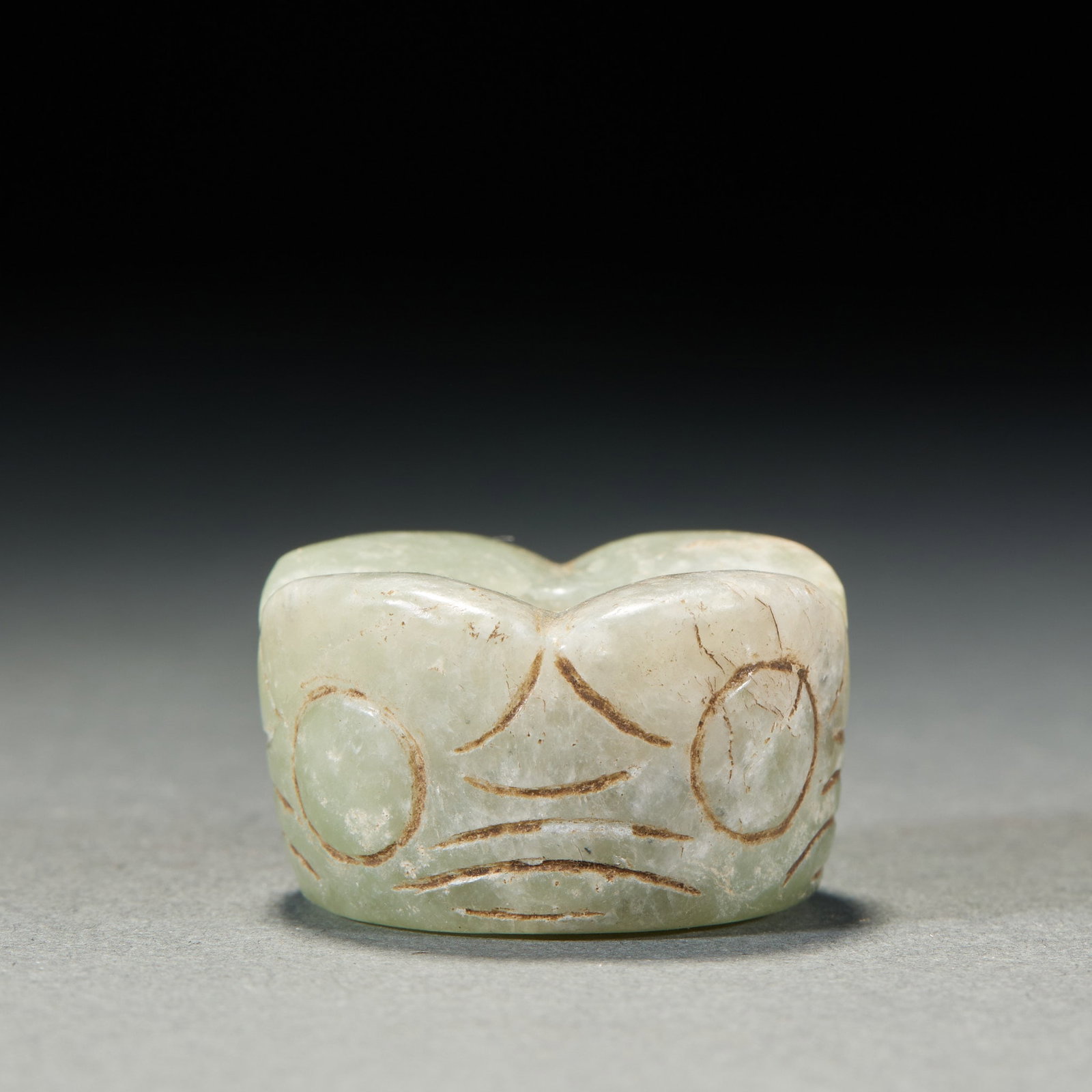 Deity-Mask Jade Cong-Form Object - 3
