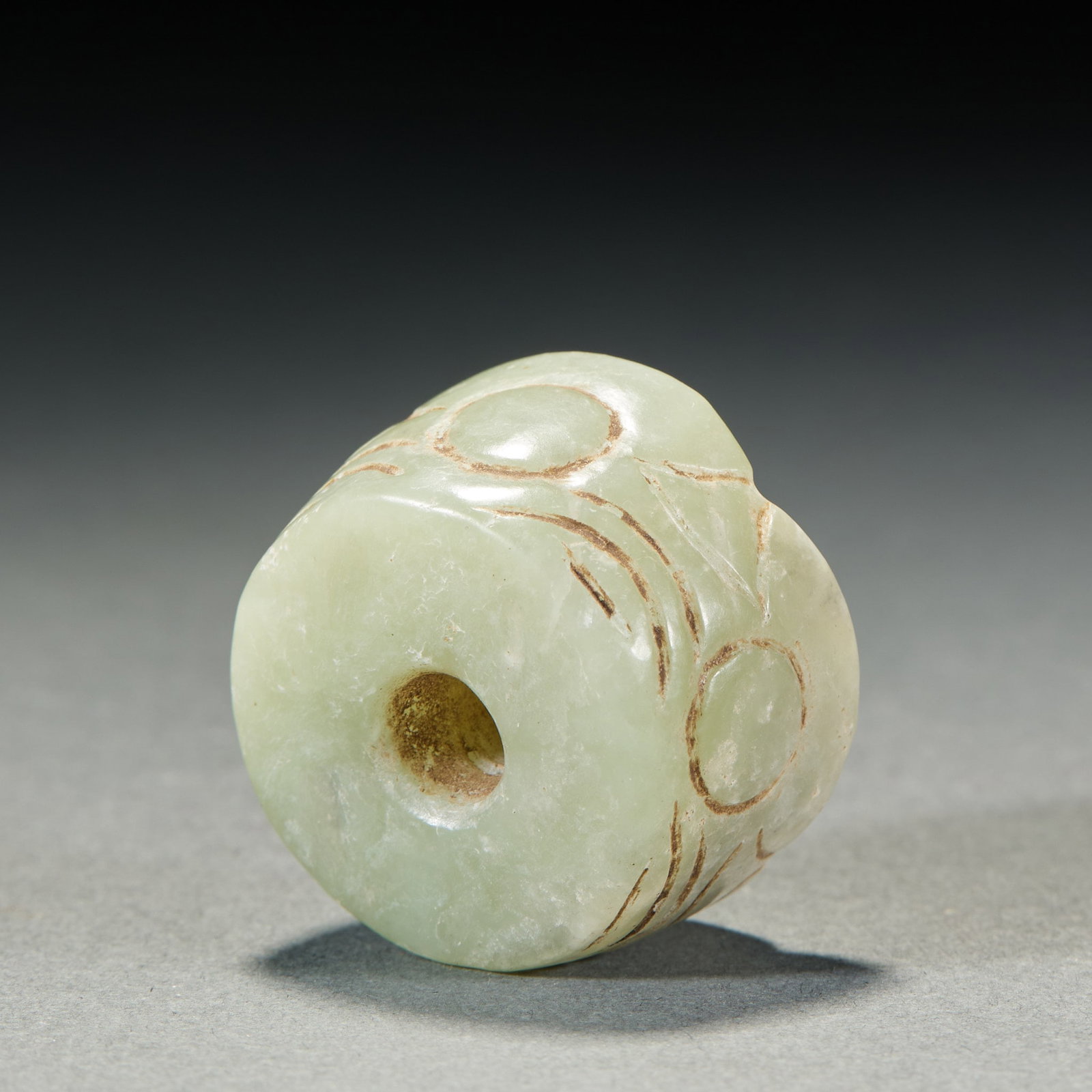 Deity-Mask Jade Cong-Form Object - 7