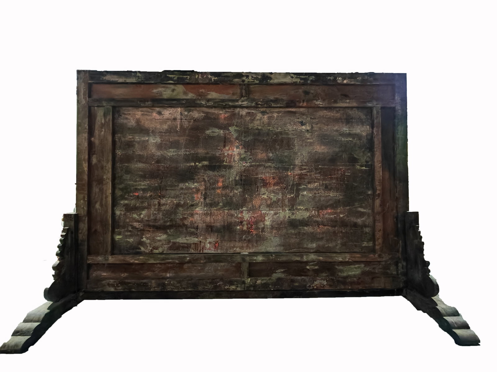 Gilt Copper Large Table Screen, Buddha Preaching - 2
