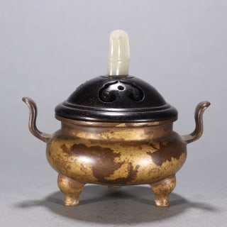 Ming Copper Tripod Incense Burner - 2