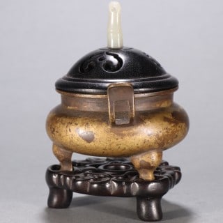 Ming Copper Tripod Incense Burner - 3