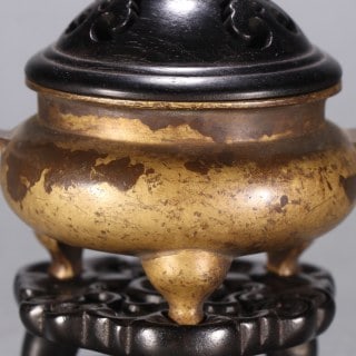 Ming Copper Tripod Incense Burner - 4